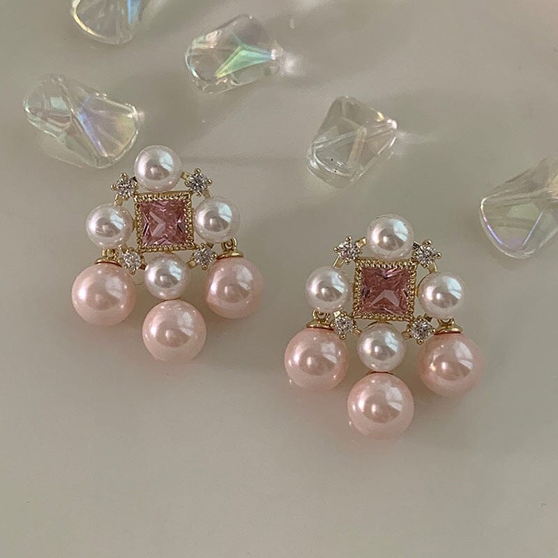 Arianna Pearl Earring In Pink – image 4