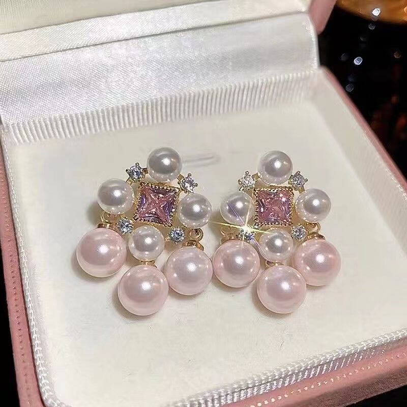 Arianna Pearl Earring In Pink – image 3