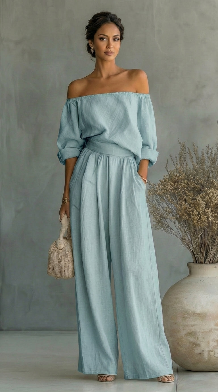 Liliána – Exclusive linen-effect set for a stylish summer – image 2