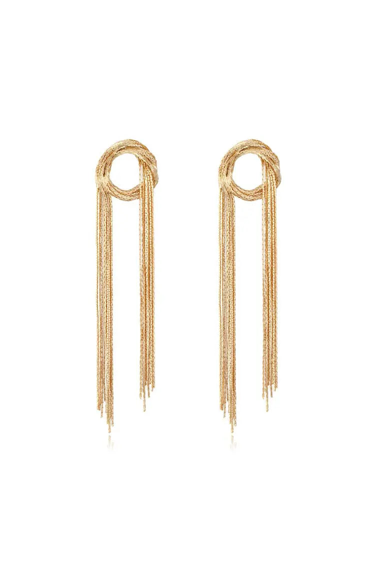 Lili Golden Tassel Earrings – image 1