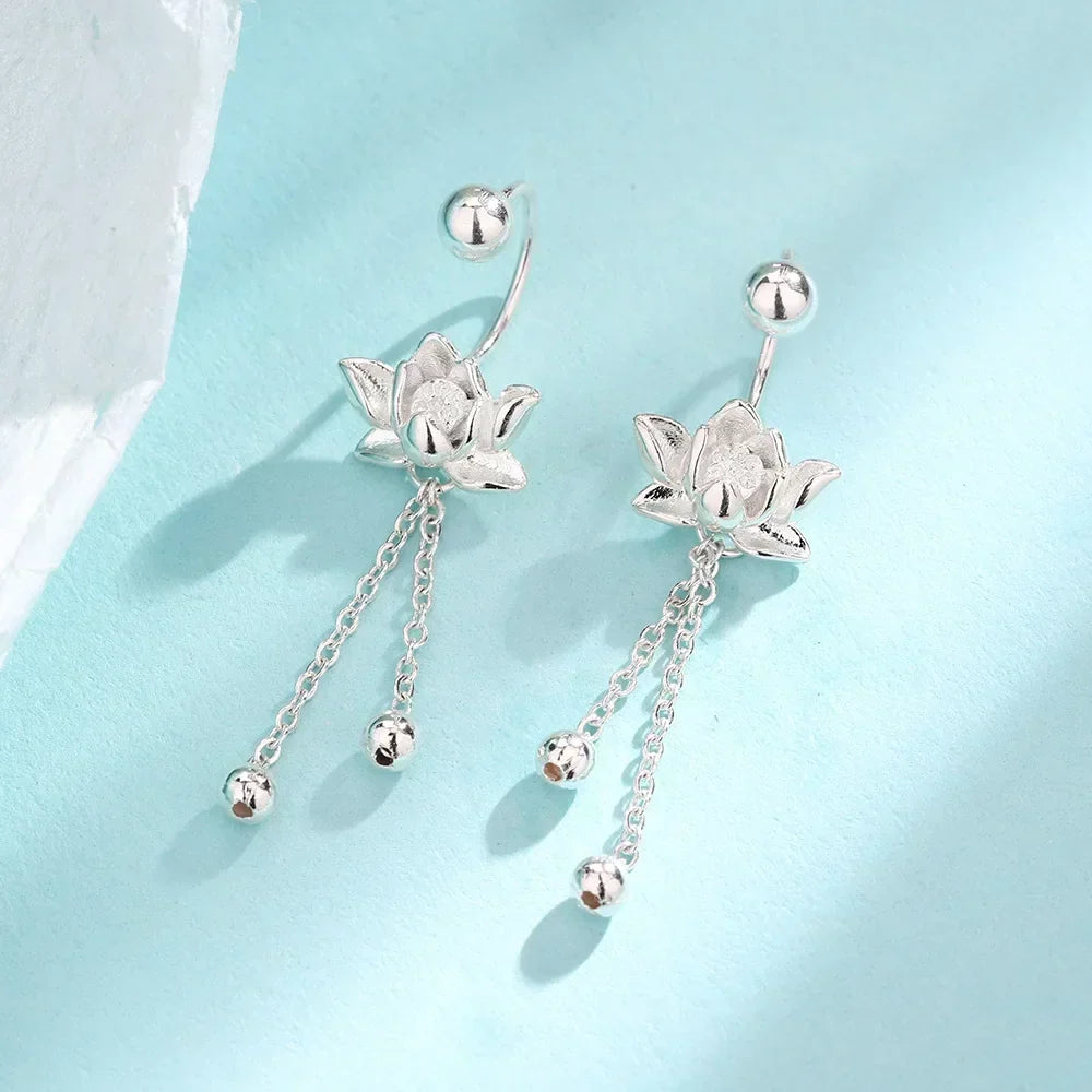 Zen Lotus Earring – Pair – image 4