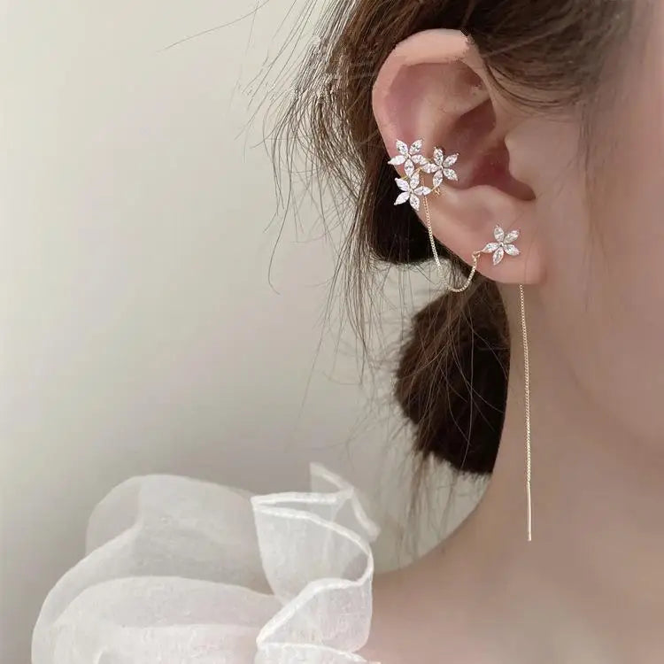 Serene Flora Ear Cuff - Pair – image 2