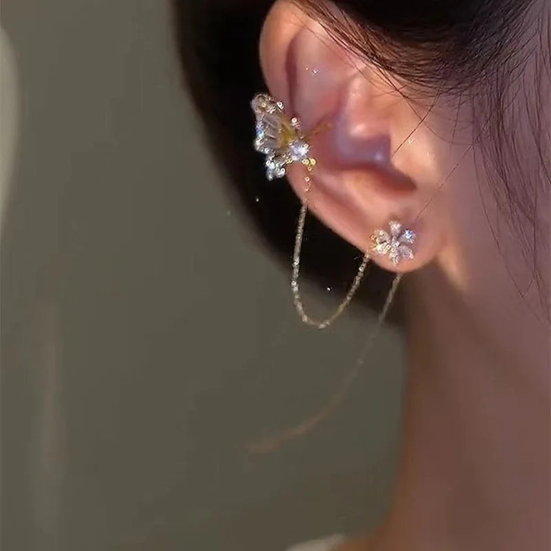 Blossom Wing Ear Cuff – Pair – image 5