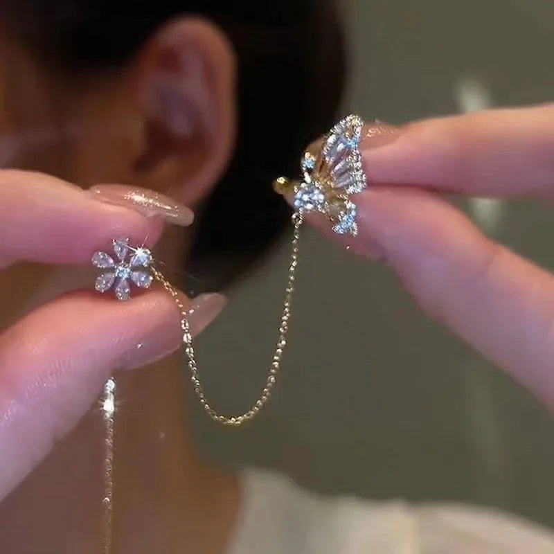 Blossom Wing Ear Cuff – Pair – image 4
