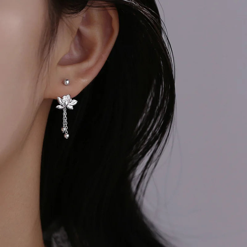 Zen Lotus Earring – Pair – image 5