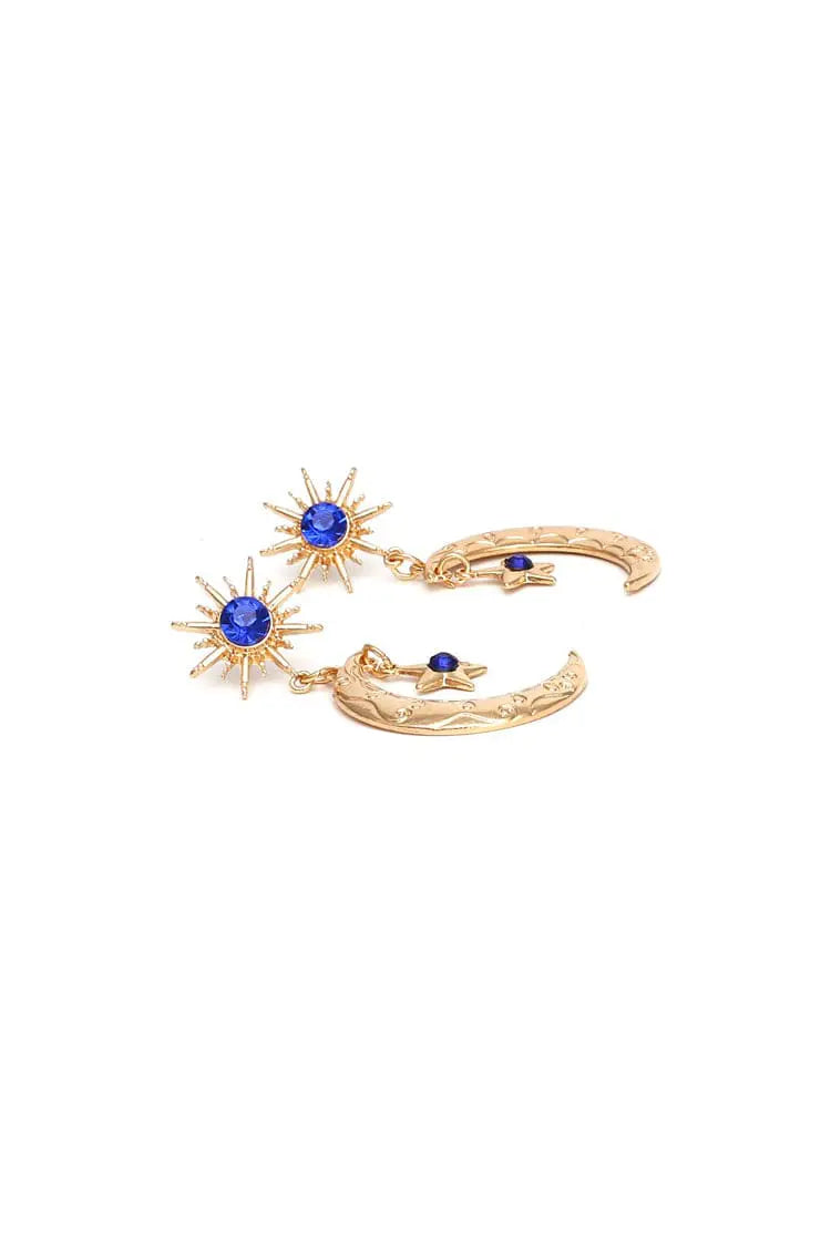 Amyas Crystal Moon Earrings – image 3