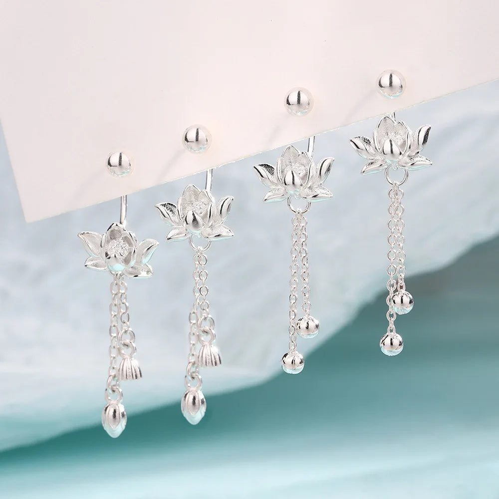 Zen Lotus Earring – Pair – image 3
