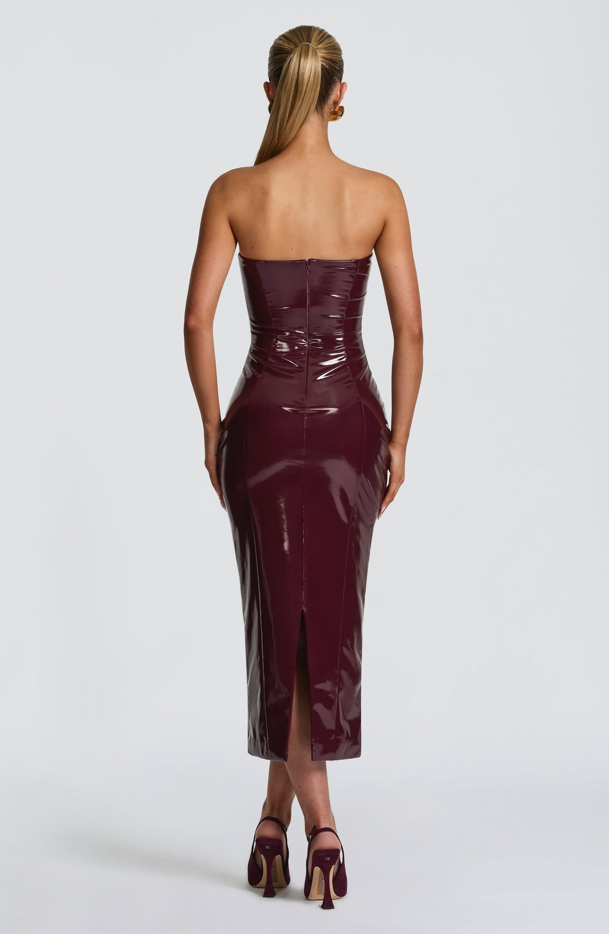 Amala Midi Dress - Cherry Lacquer – image 9