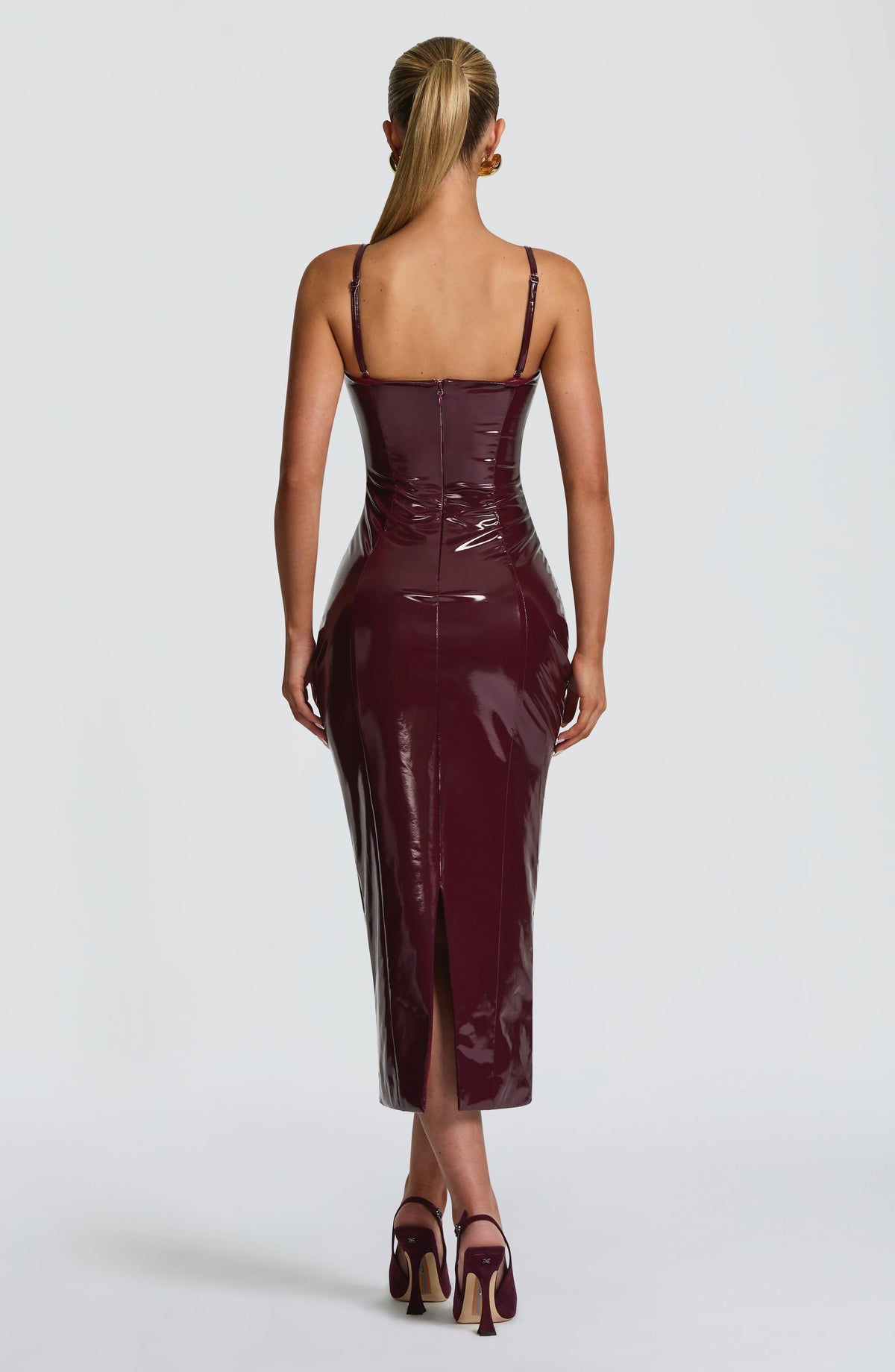 Amala Midi Dress - Cherry Lacquer – image 5