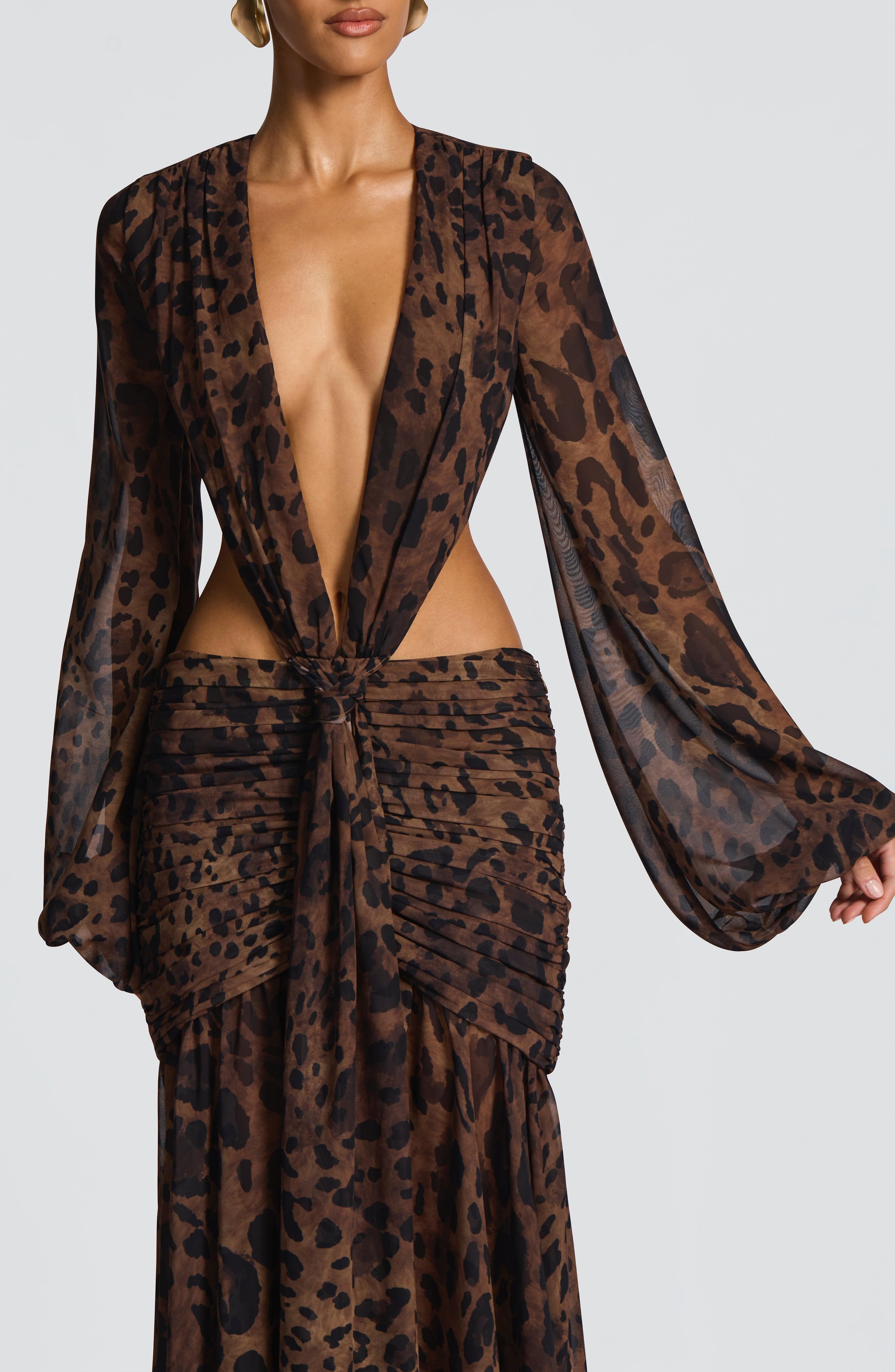 Andrina Maxi Dress - Leopard Print – image 6