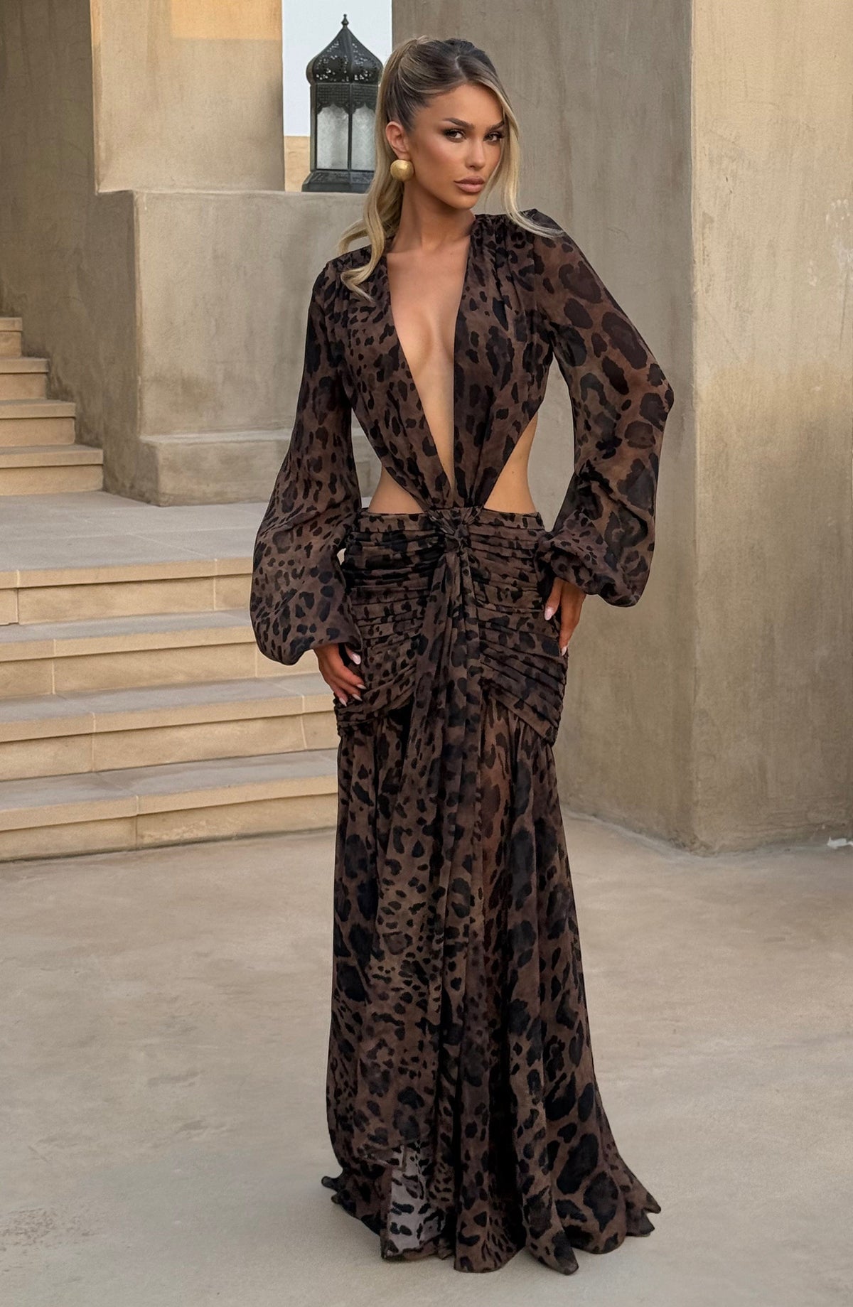 Andrina Maxi Dress - Leopard Print – image 7