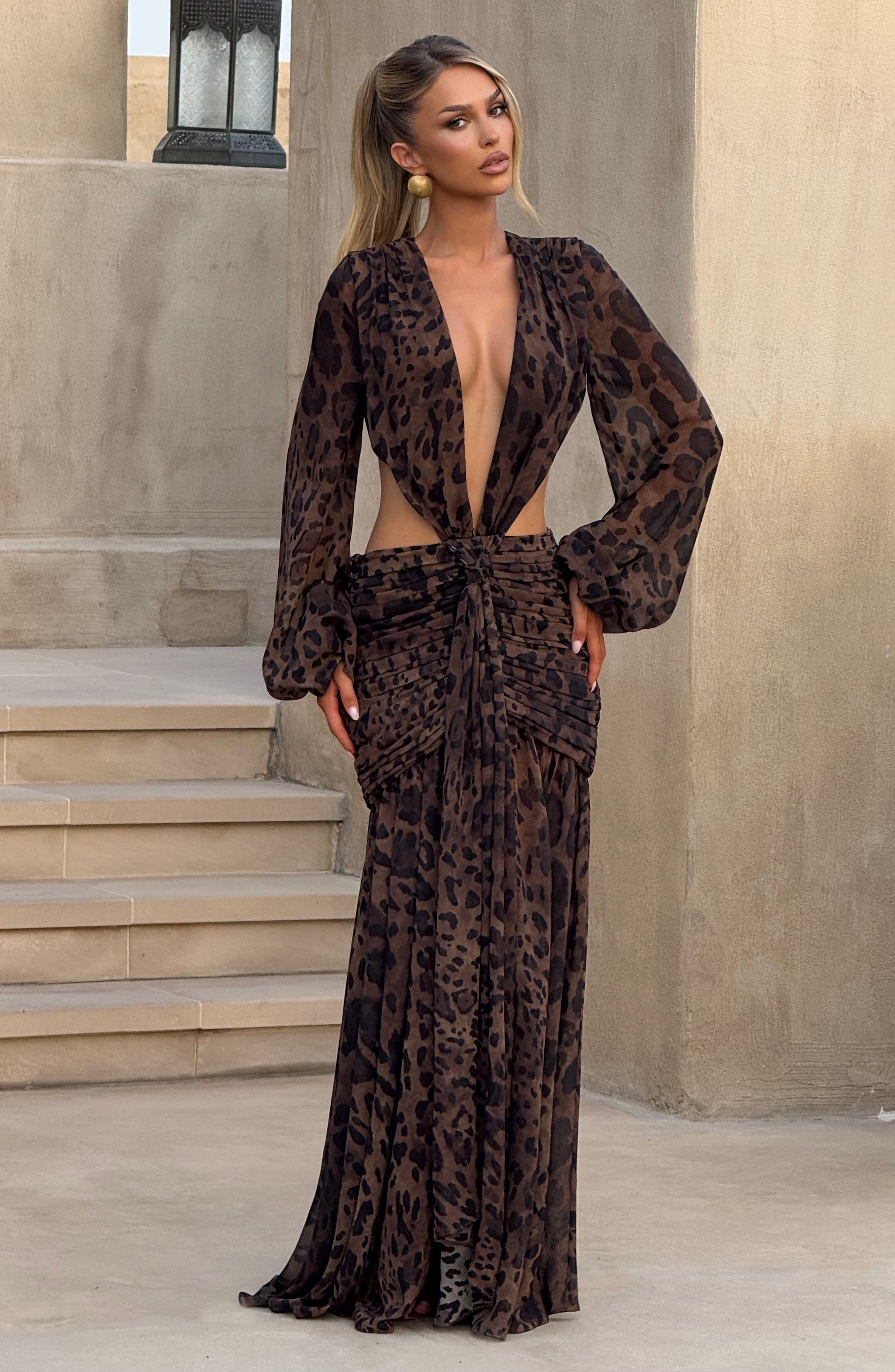 Andrina Maxi Dress - Leopard Print – image 3
