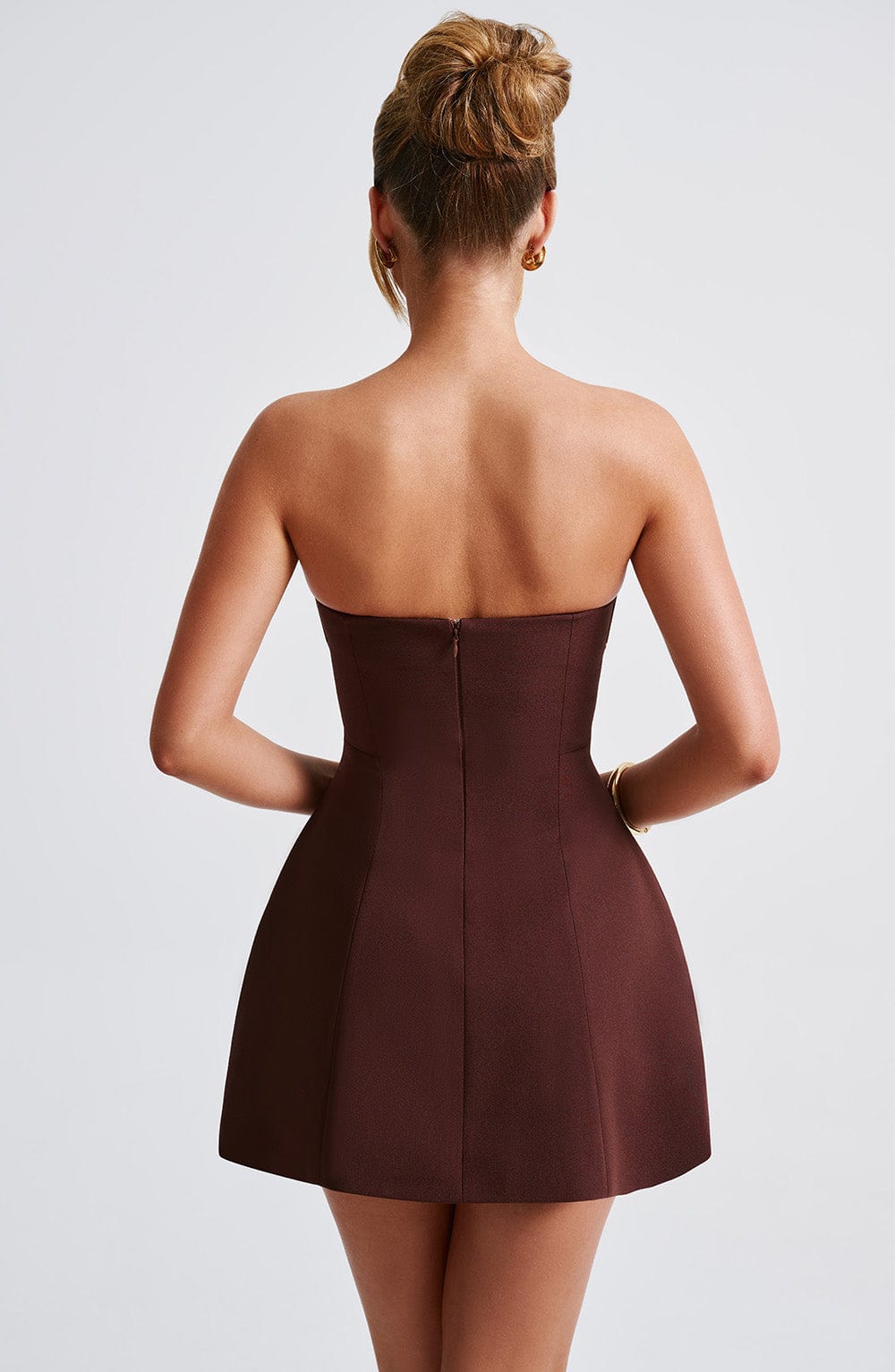 Asha Mini Dress - Brown – image 2