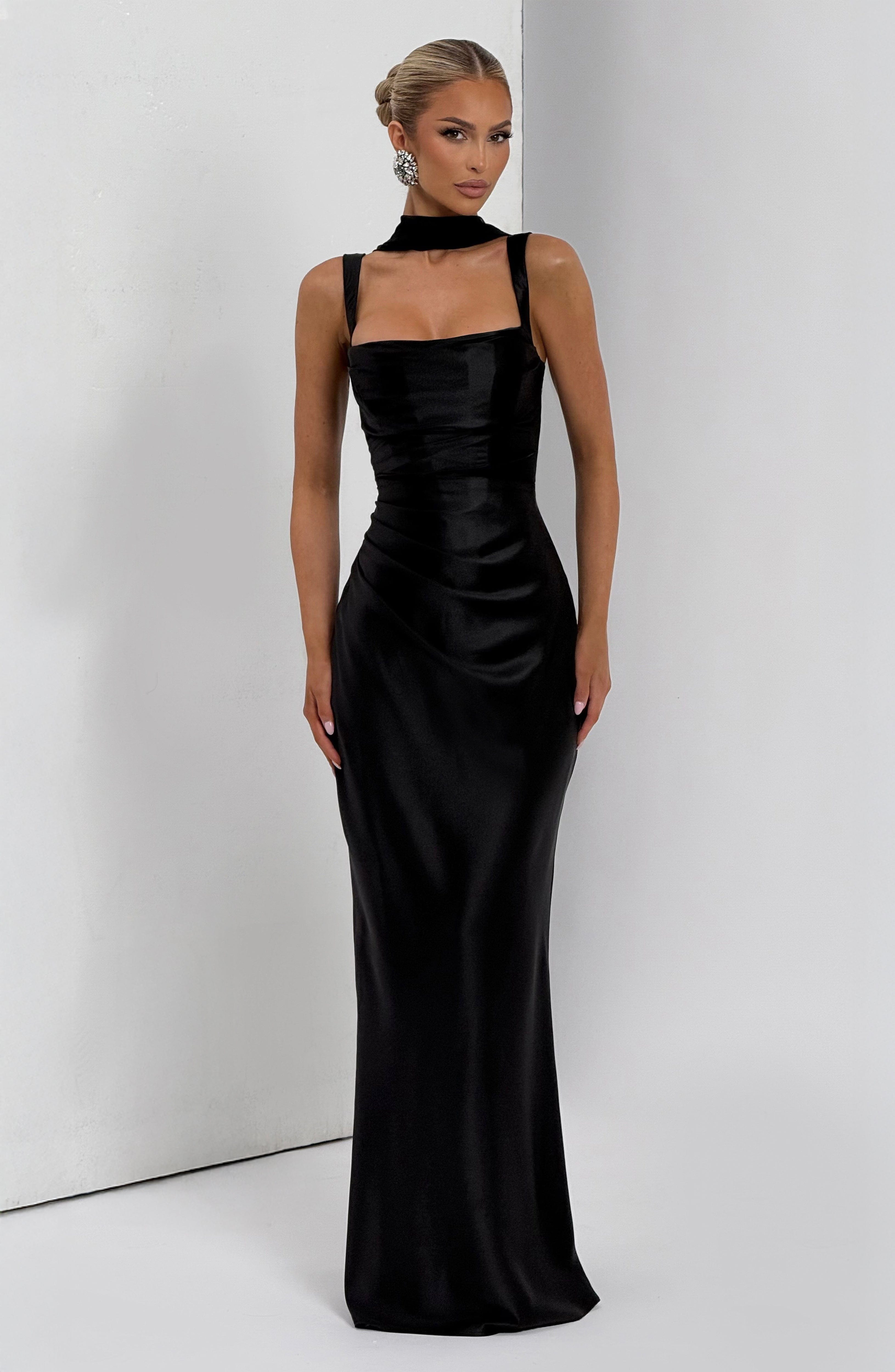 Calanthe Maxi Dress - Black – image 7