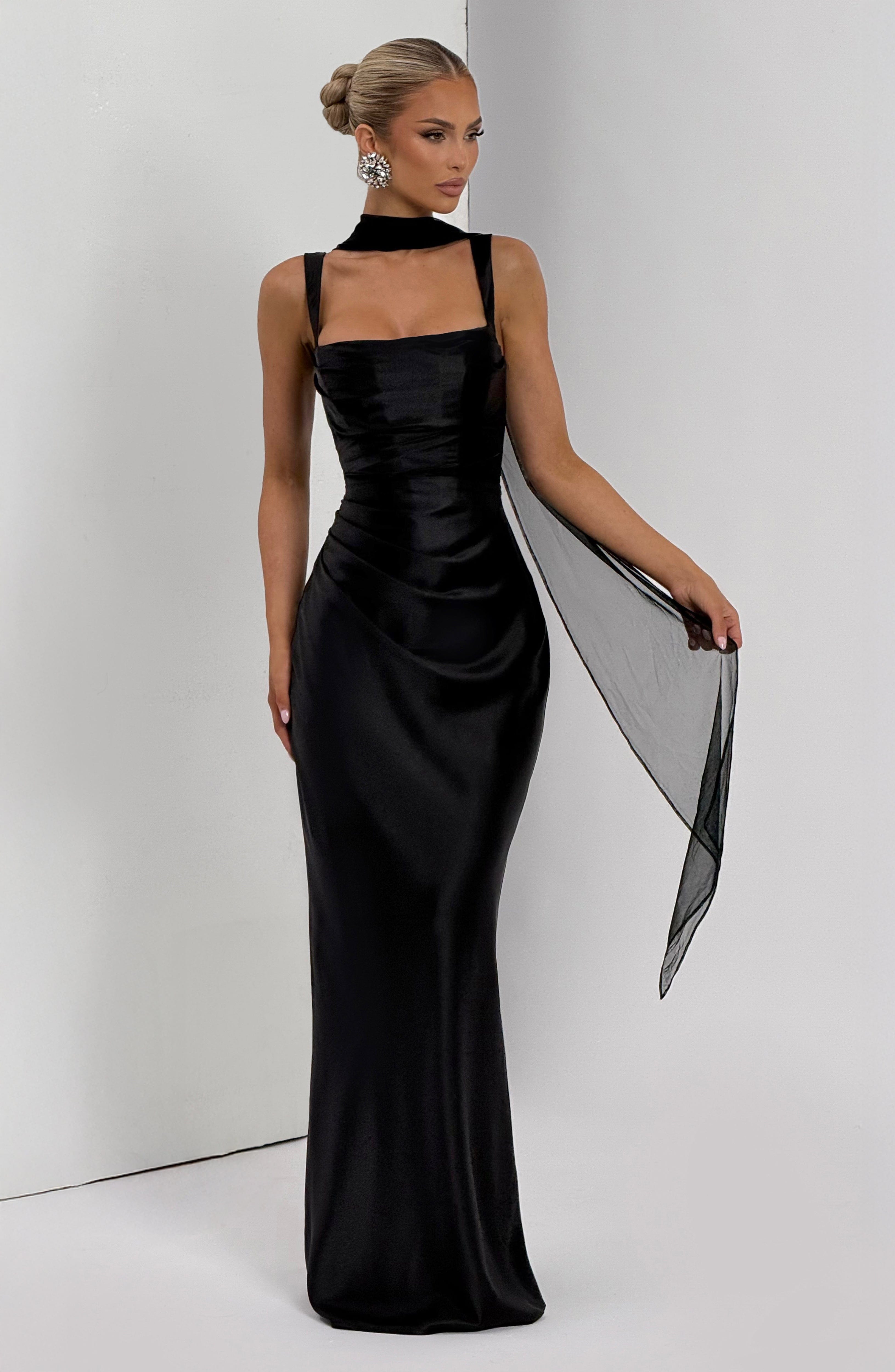 Calanthe Maxi Dress - Black – image 6