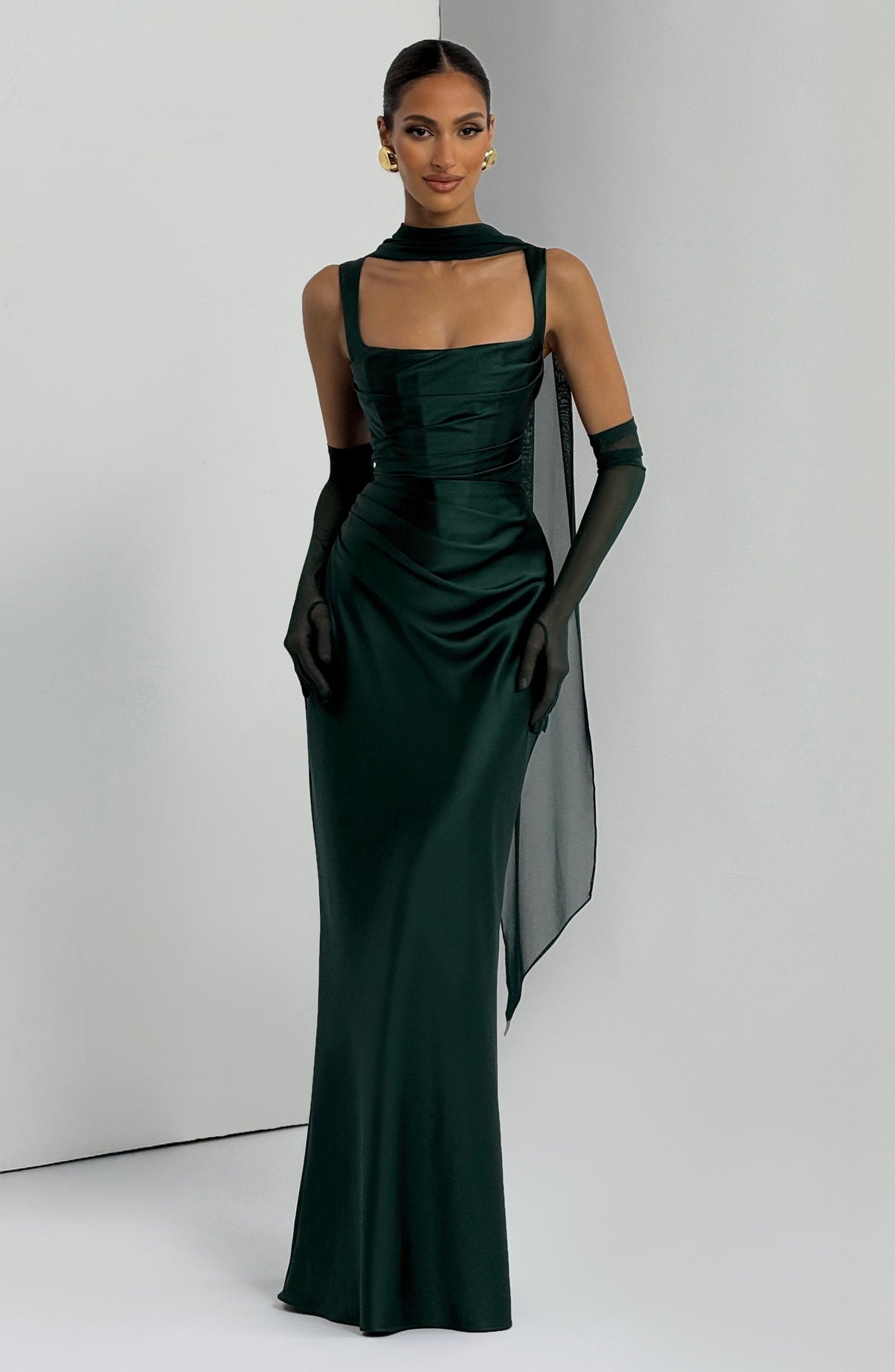 Calanthe Maxi Dress - Emerald – image 8