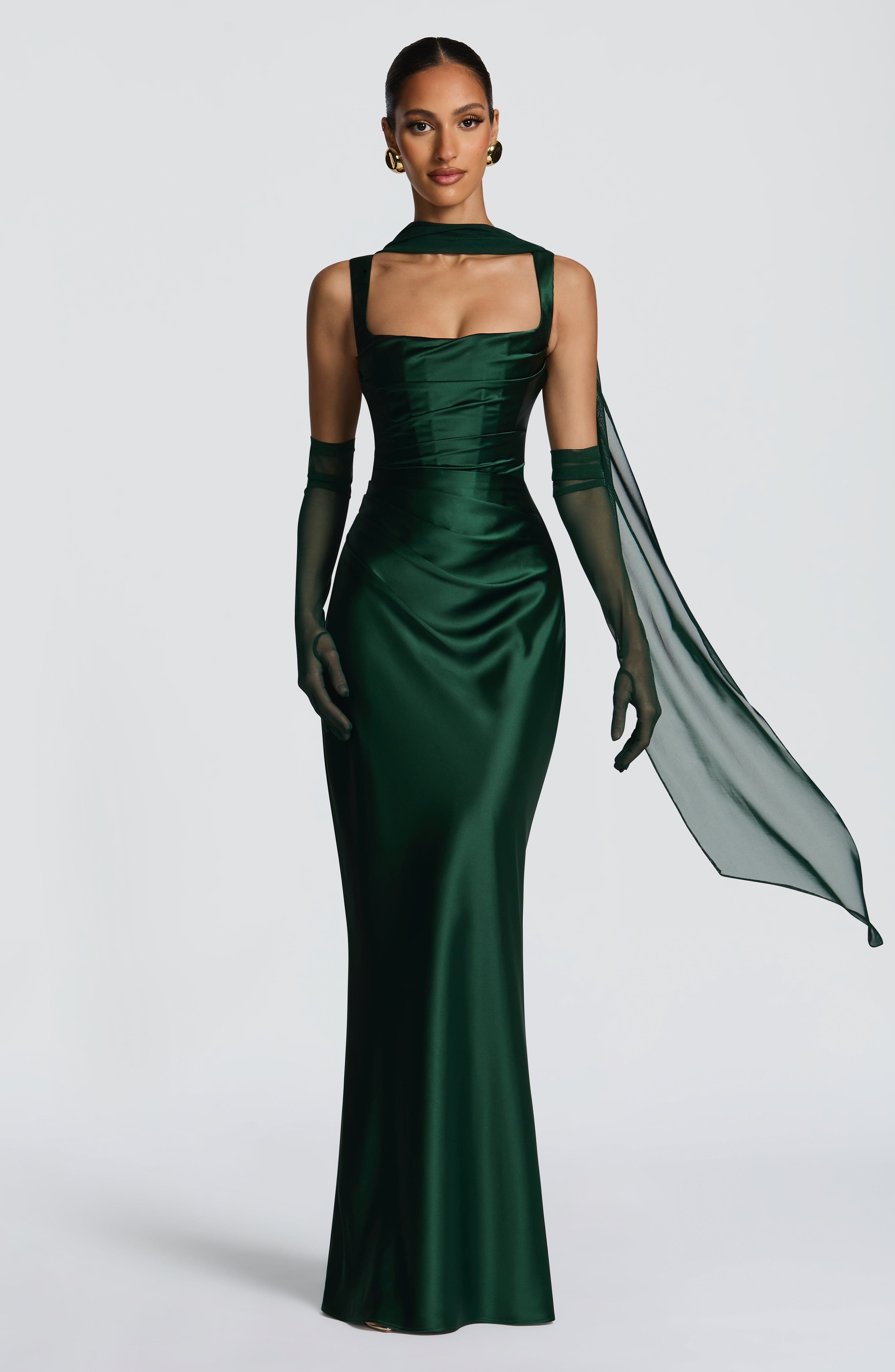 Calanthe Maxi Dress - Emerald – image 1