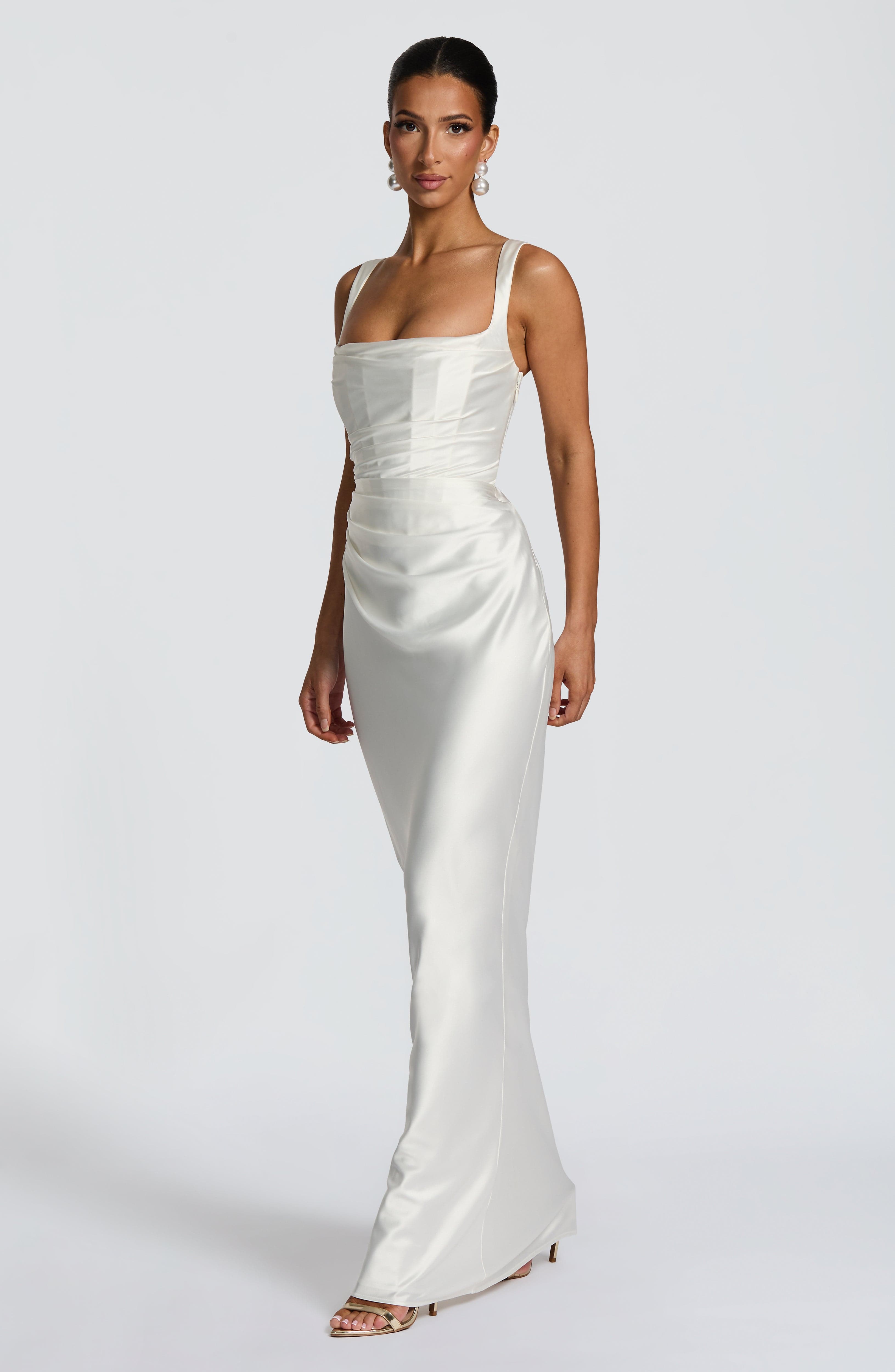 Calanthe Maxi Dress - Ivory – image 6