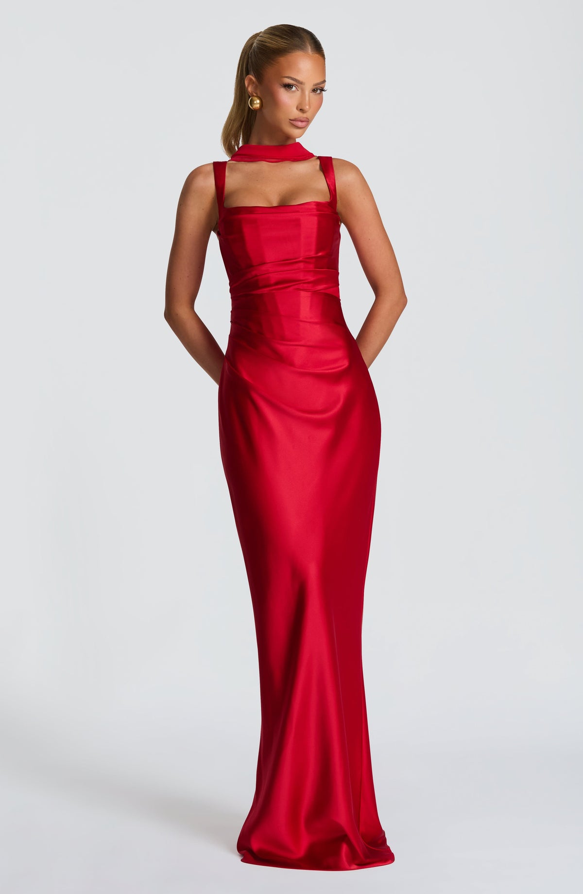 Calanthe Maxi Dress - Red – image 2