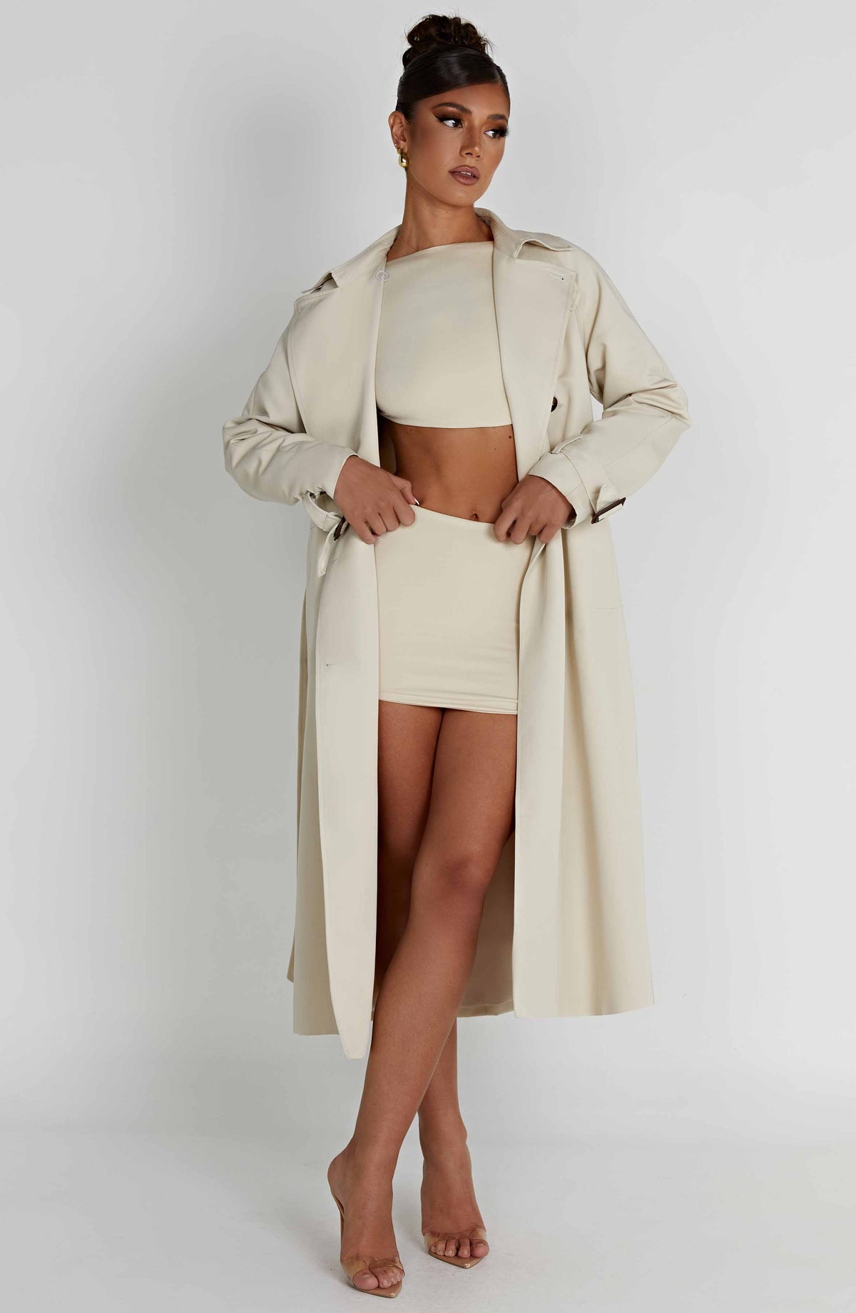 Camila Trench Coat – Sand – image 6