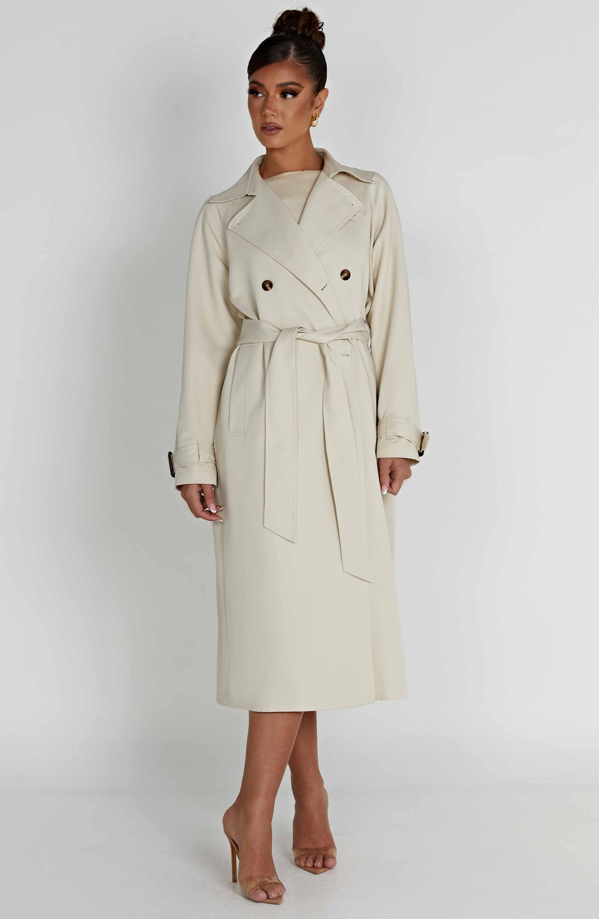 Camila Trench Coat – Sand – image 8