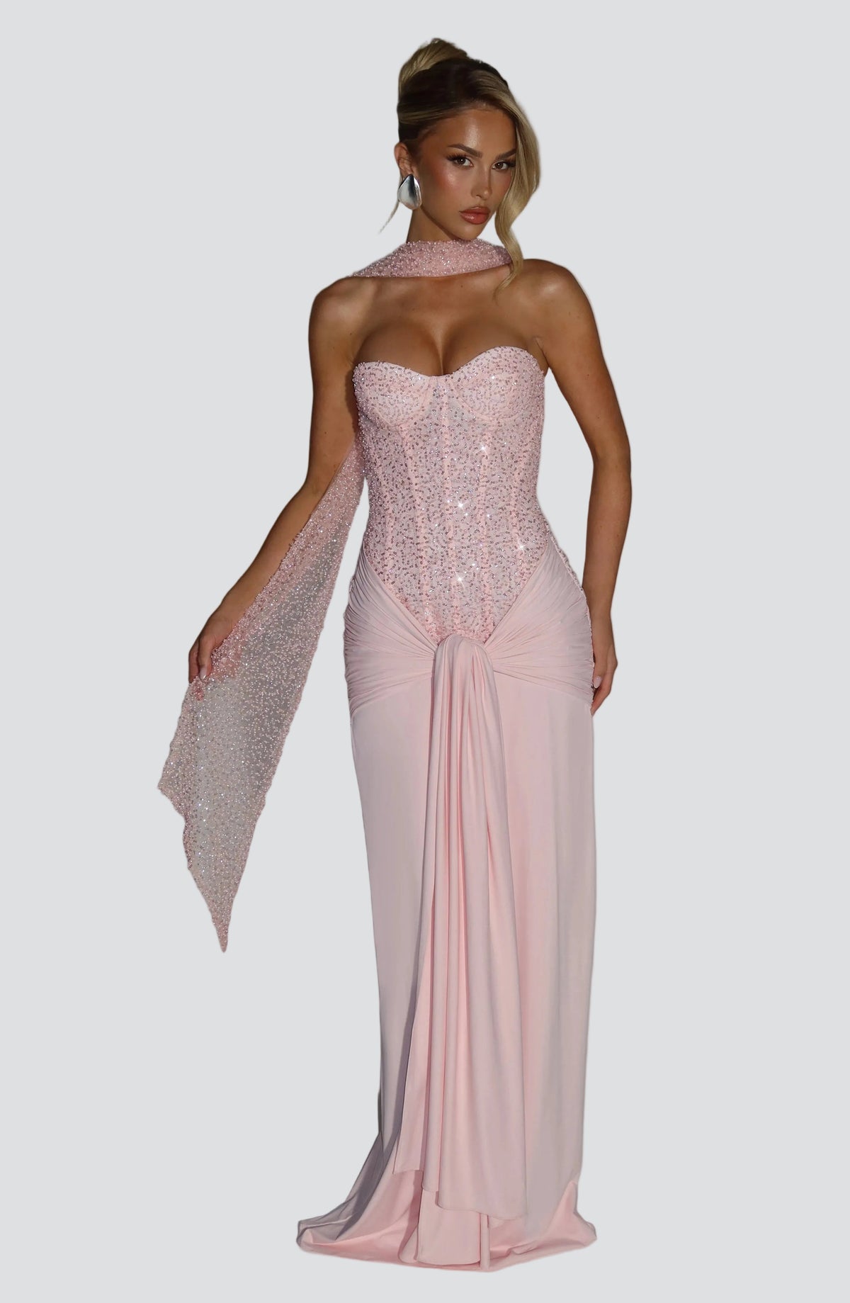 Carina Maxi Dress - Blush – image 1