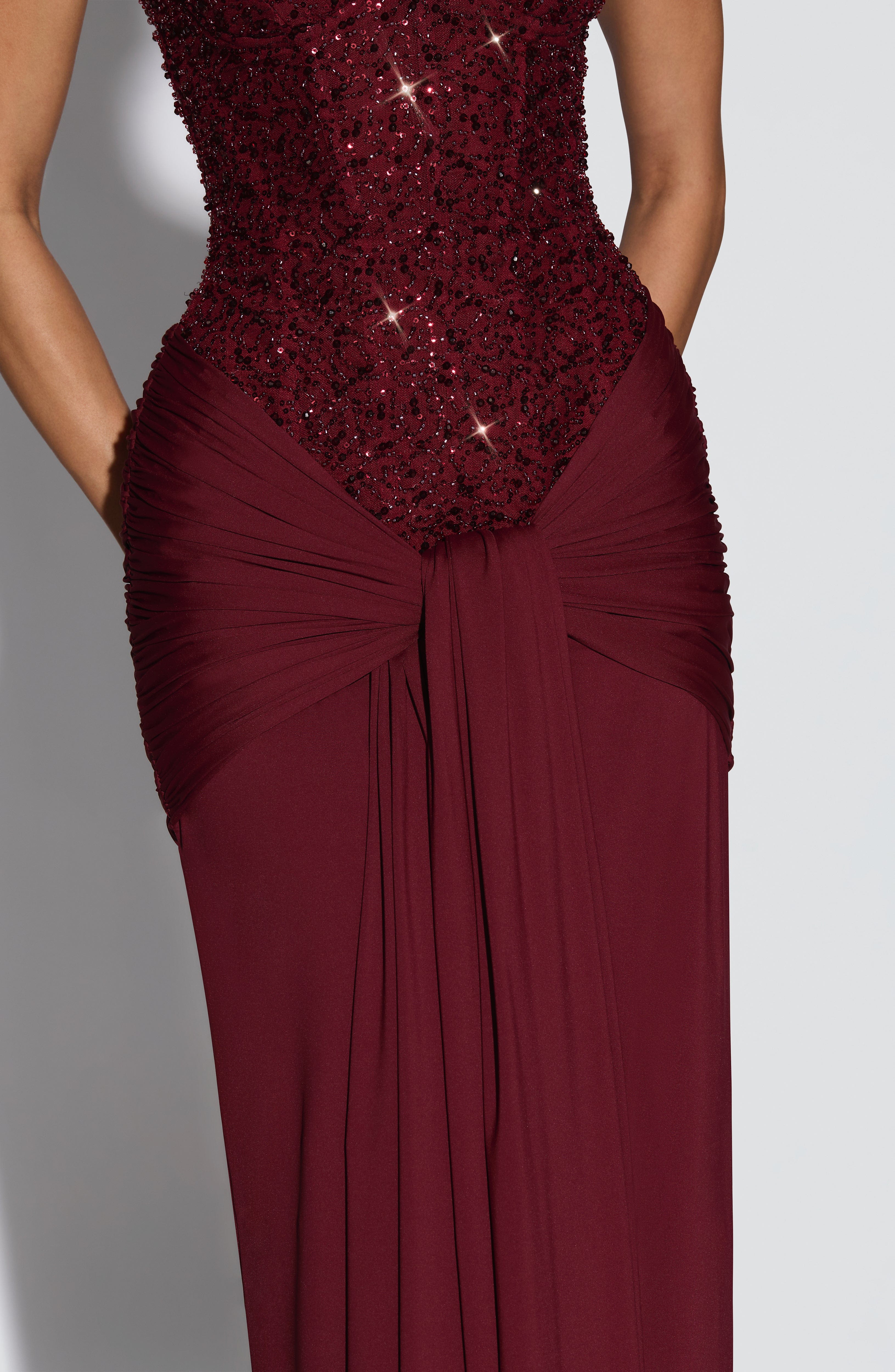 Carina Maxi Dress - Burgundy – image 5