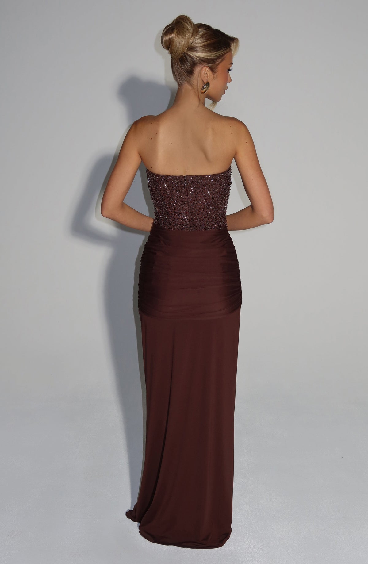 Carina Maxi Dress - Plum Brown – image 2