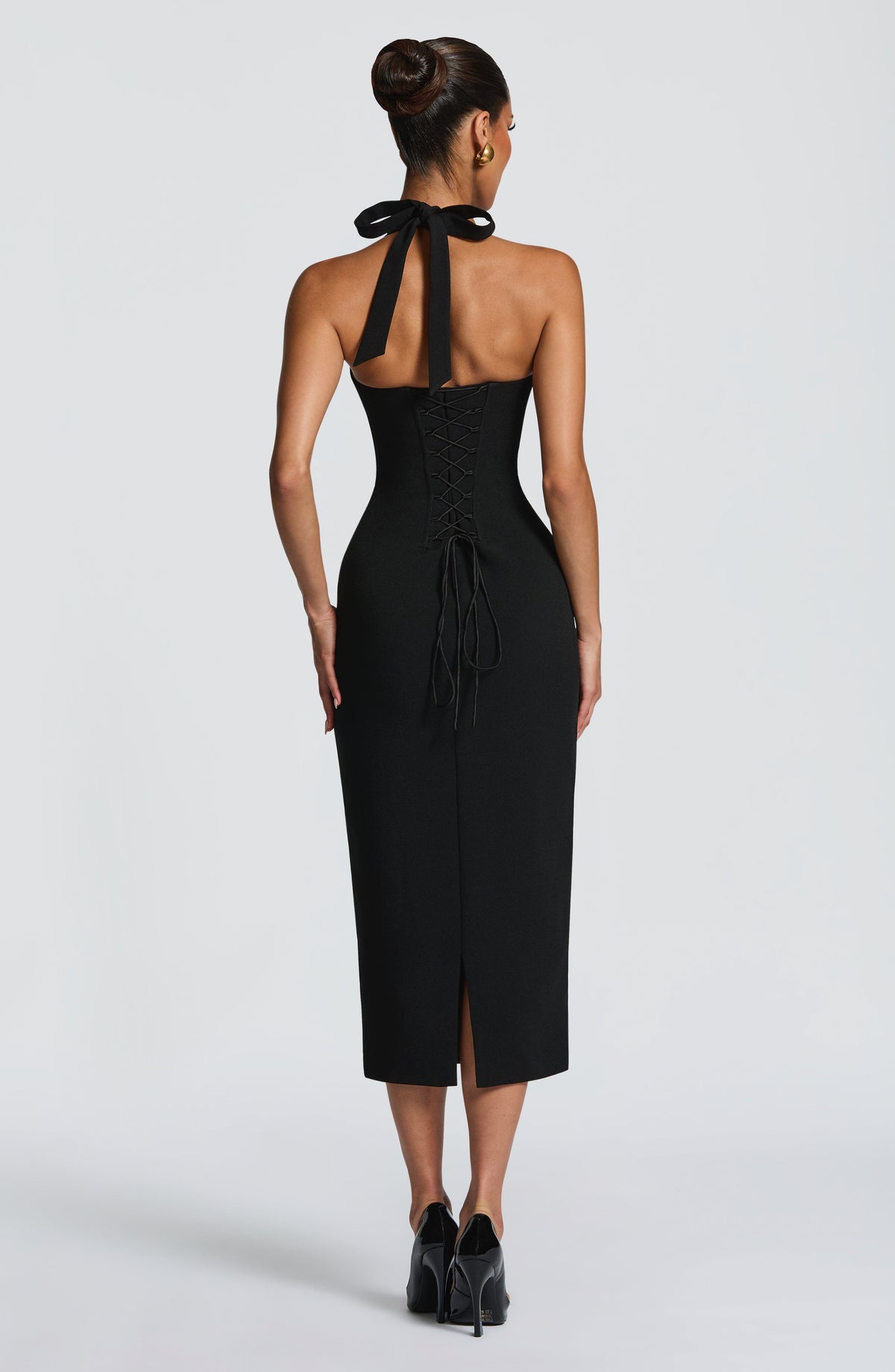 Cassia Midi Dress - Black – image 2