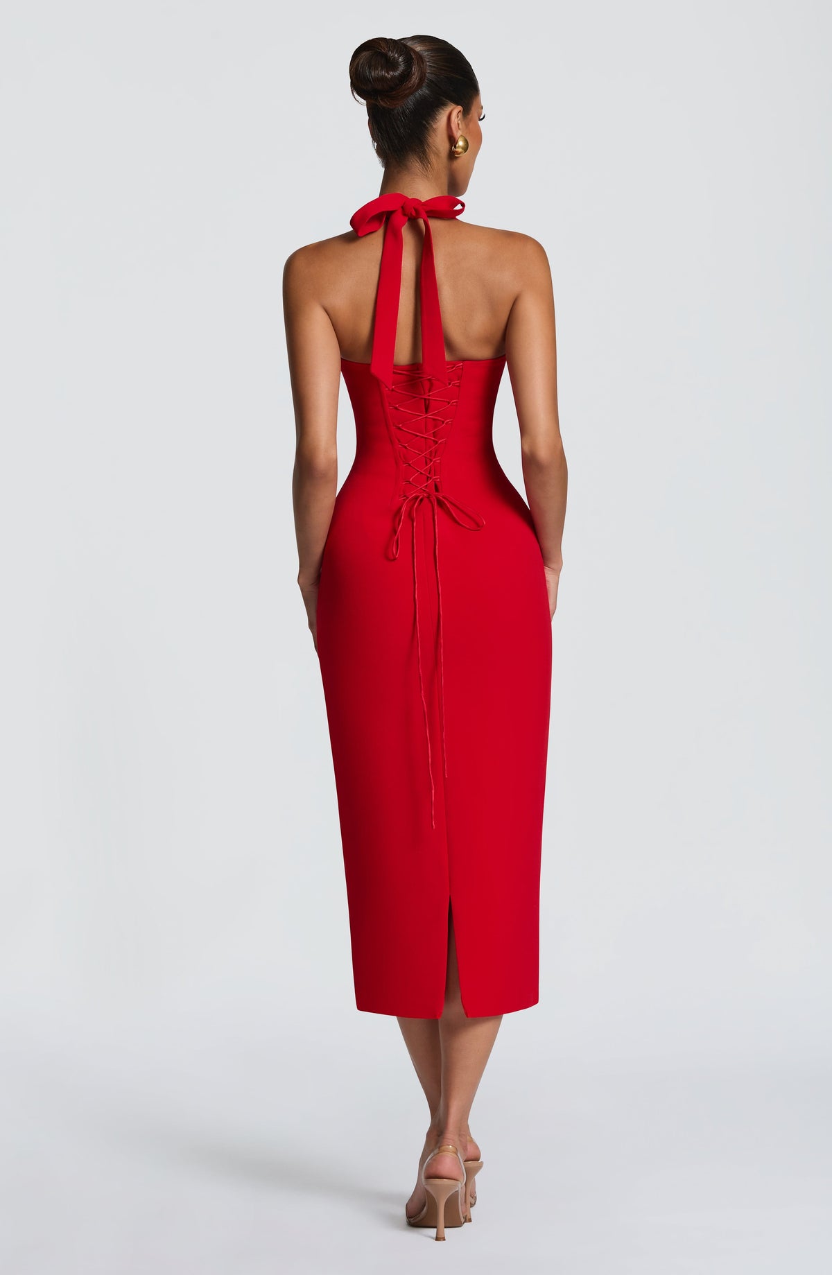Cassia Midi Dress - Red – image 2