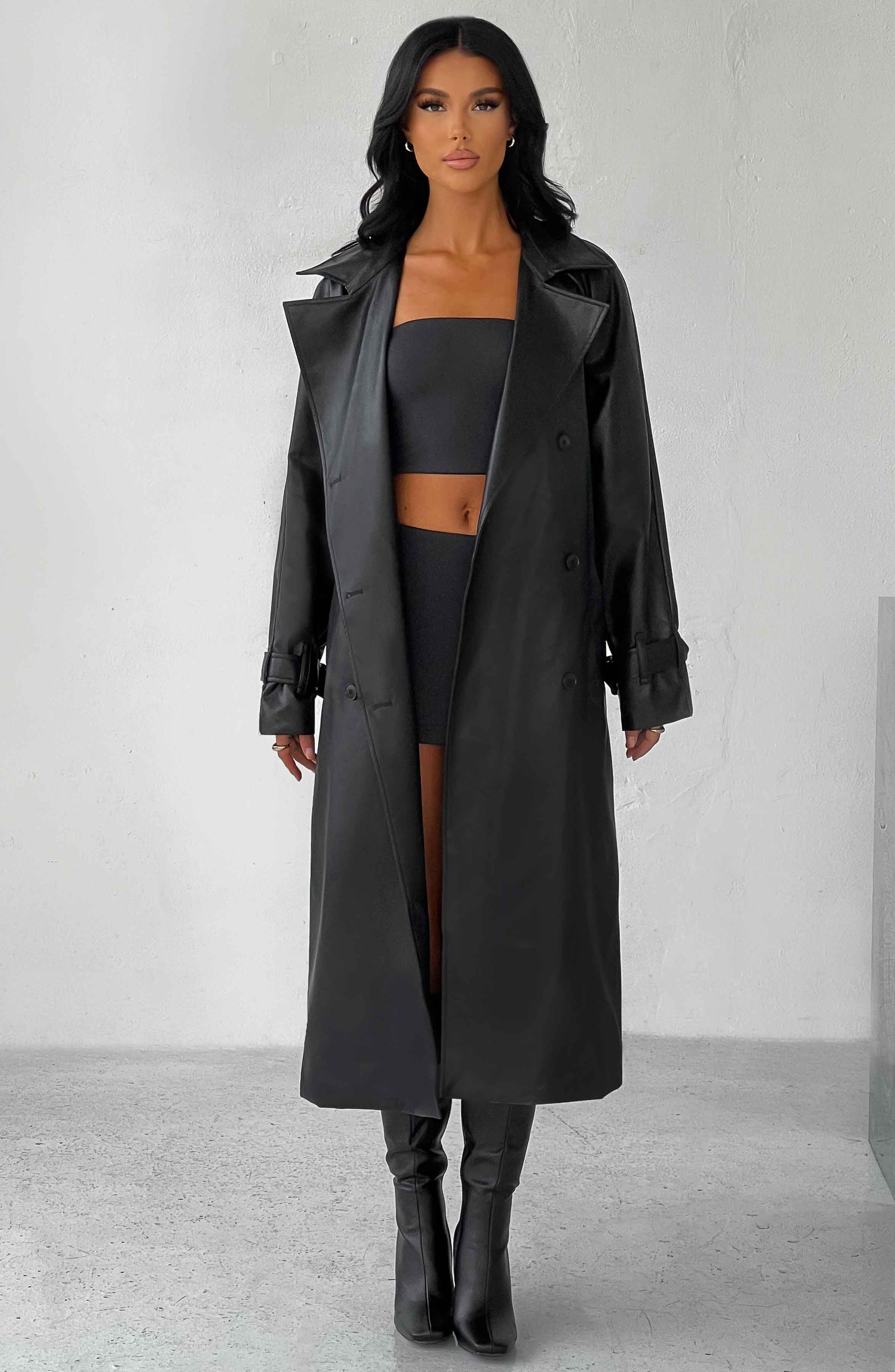 Chi Trench Coat – Black – image 1