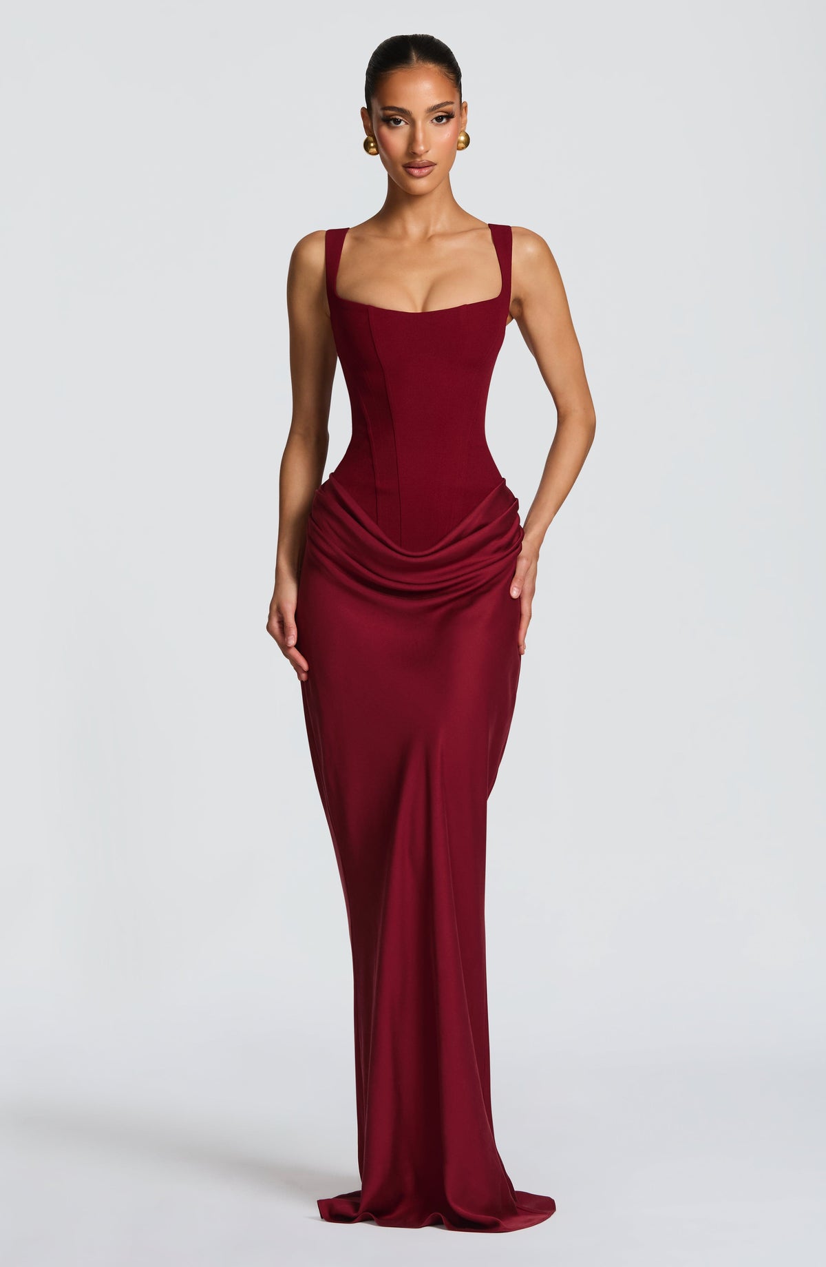 Cornelia Maxi Dress - Burgundy – image 1
