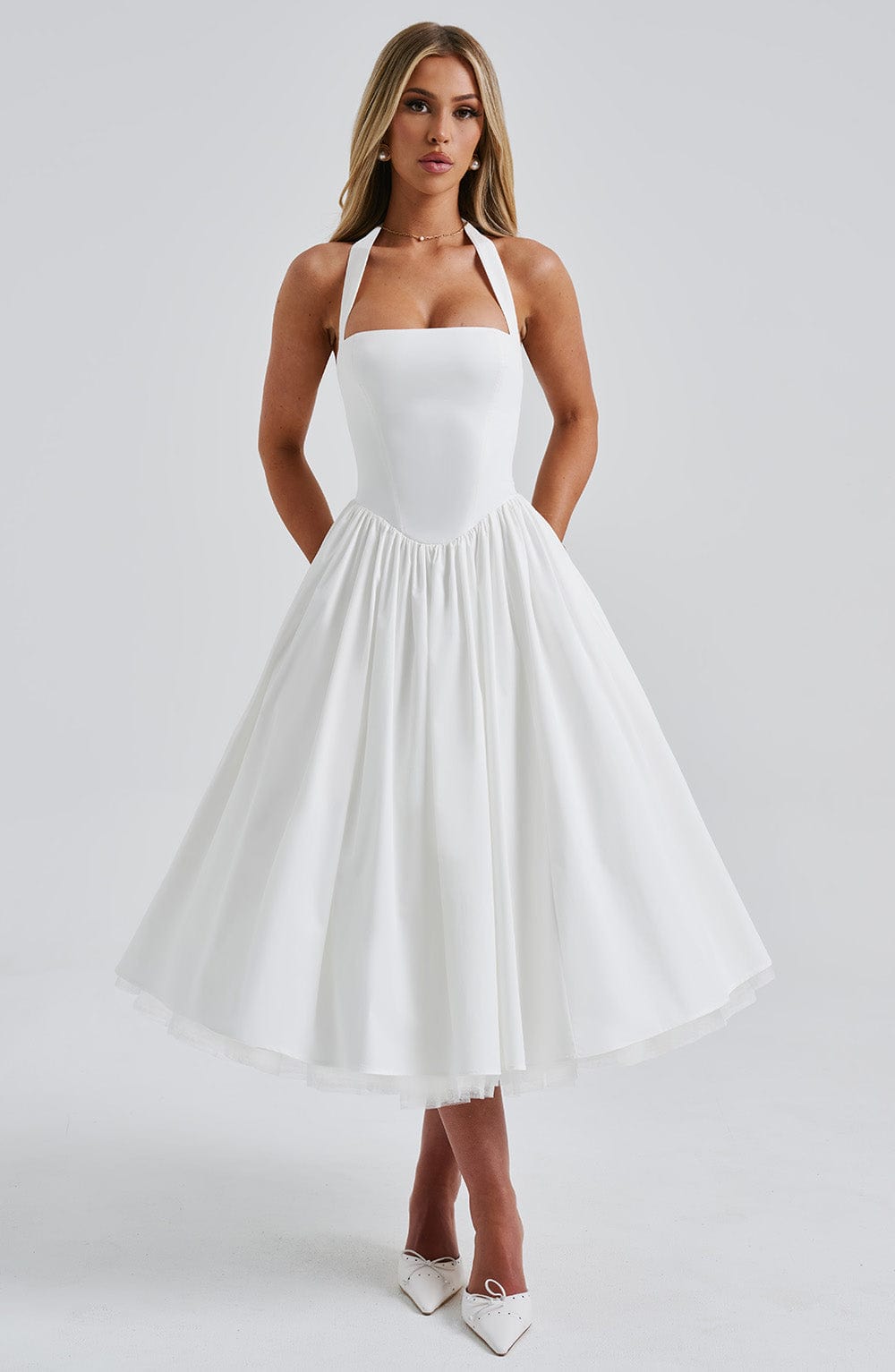 Cressida Midi Dress - Ivory – image 5