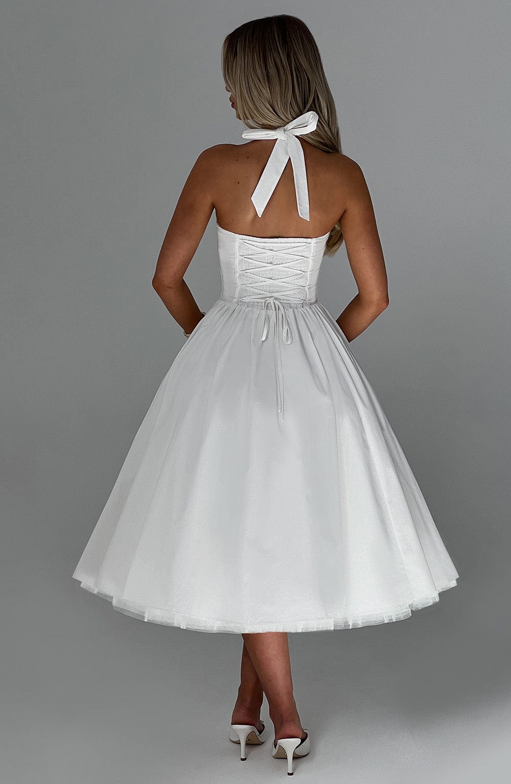 Cressida Midi Dress - Ivory – image 2