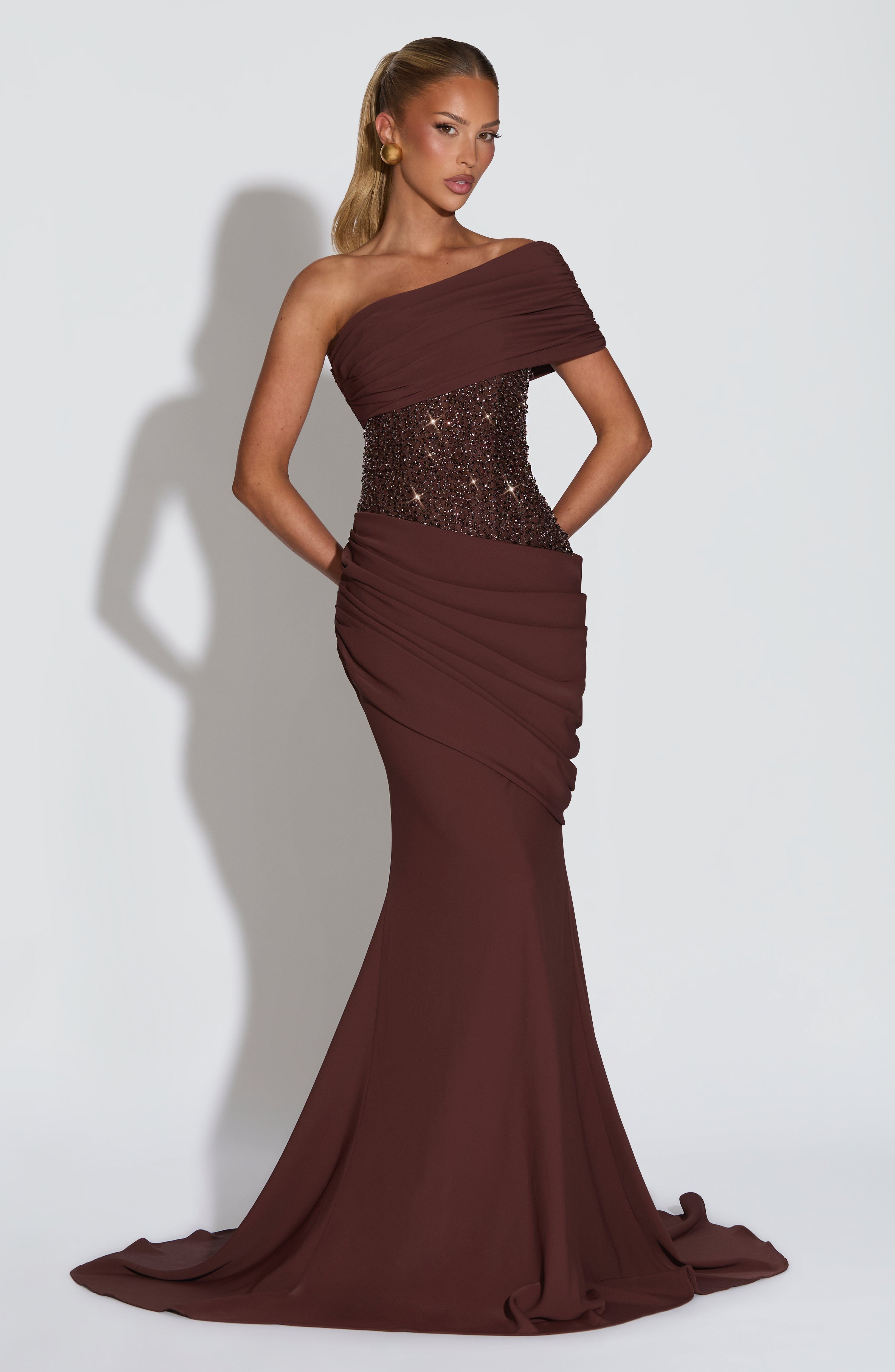 Ellora Gown - Plum Brown – image 1