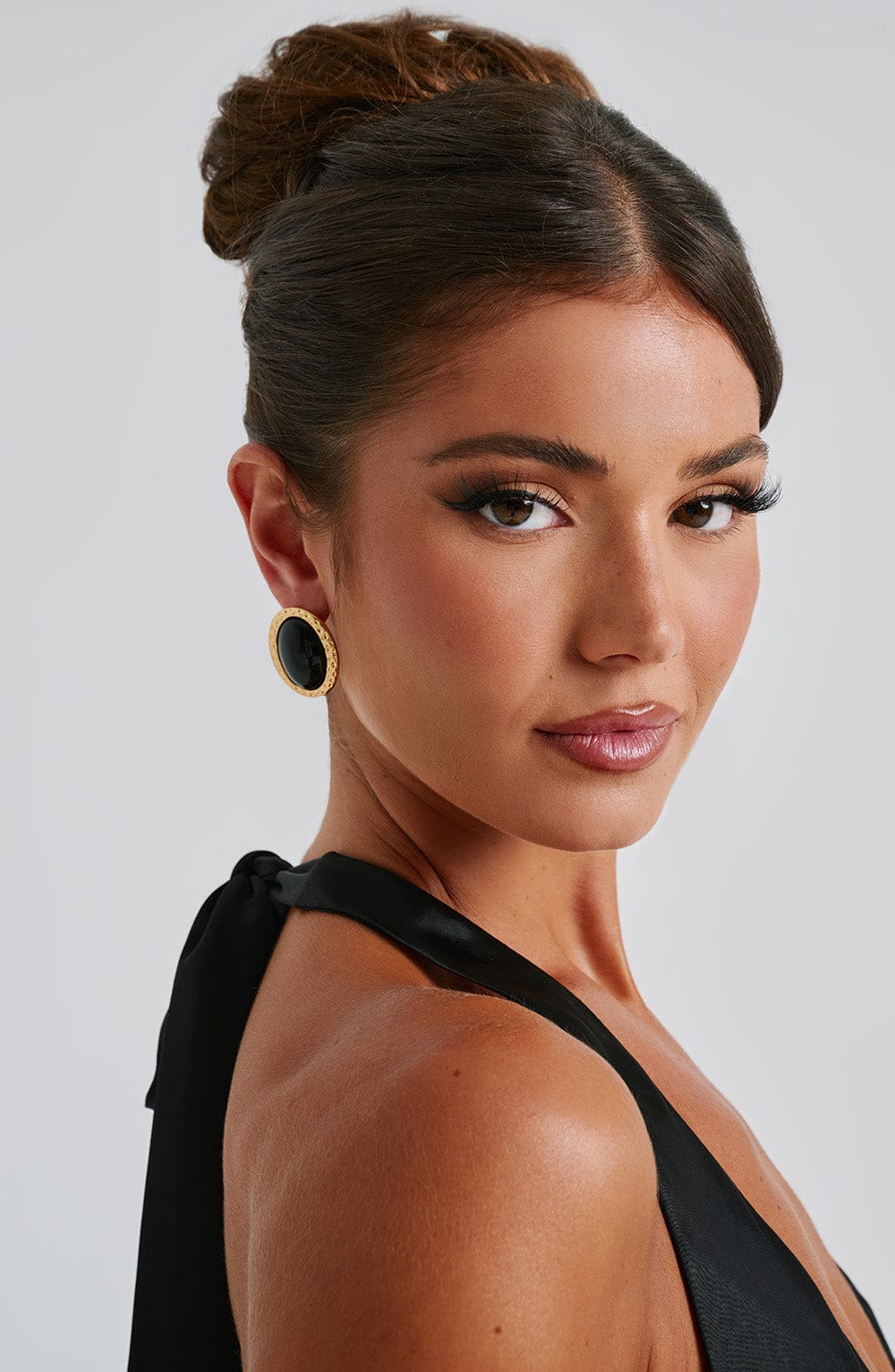 Eloise Earrings – Black/Gold – image 2