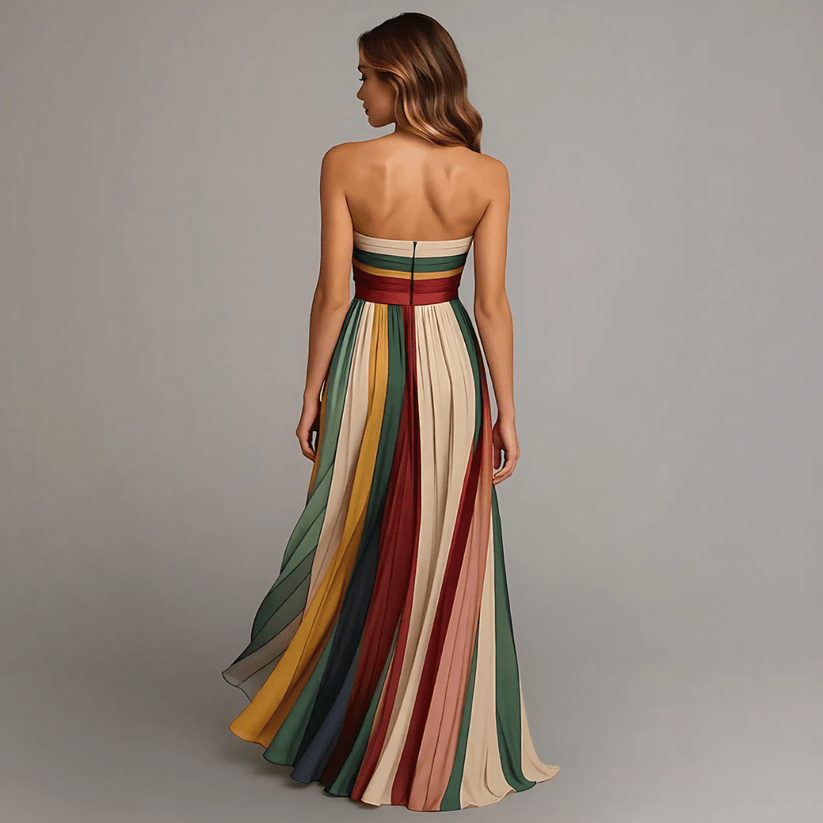 Nilianza – Sleeveless Colourful Maxi Dress – image 4