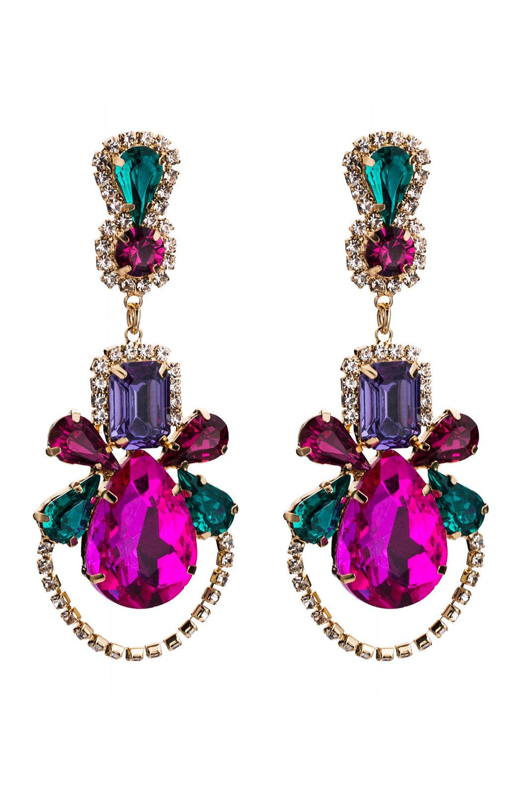 Adeline Gem Drop Earrings – image 1