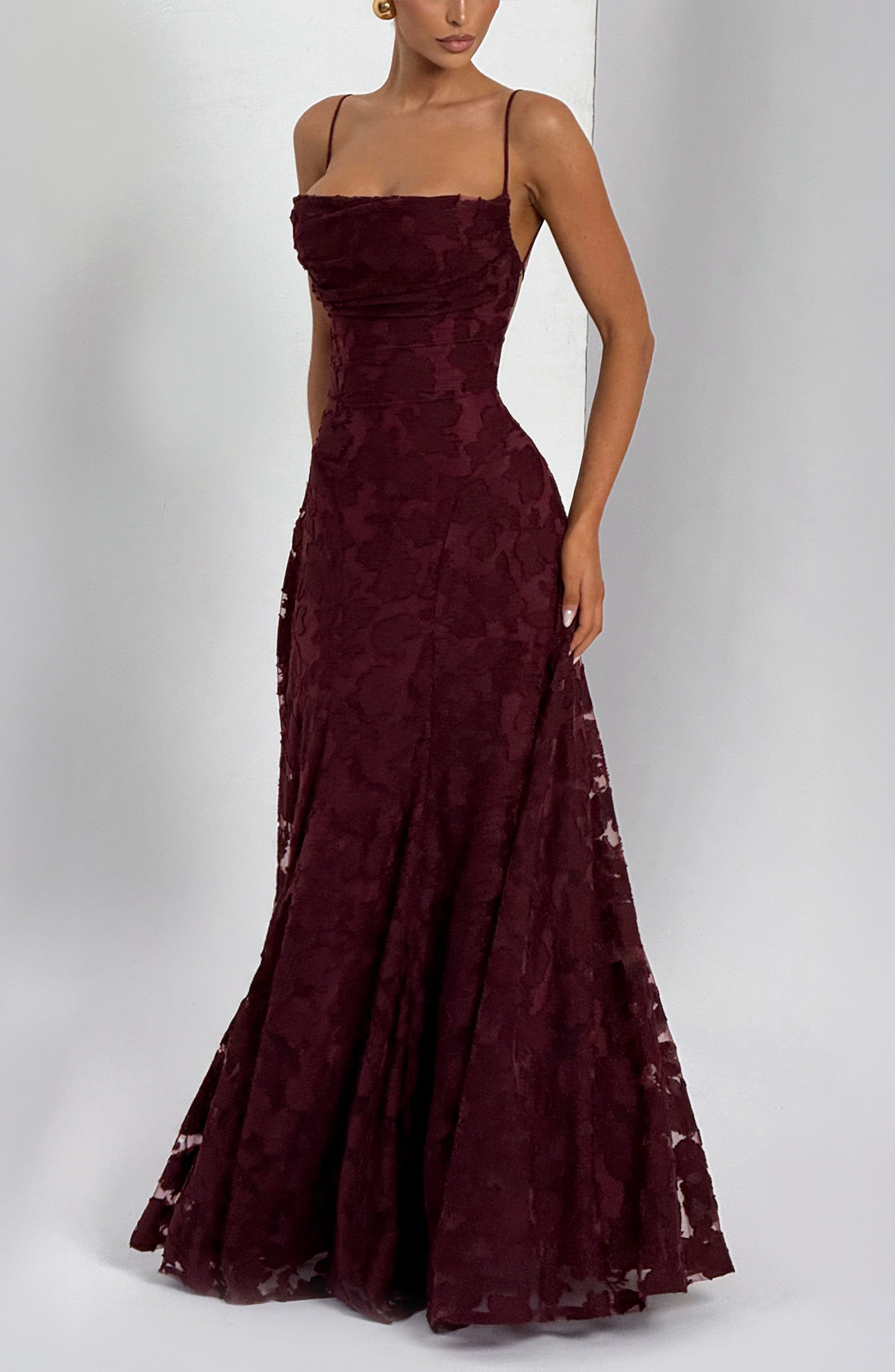 Francis Maxi Dress - Cherry Lacquer – image 7