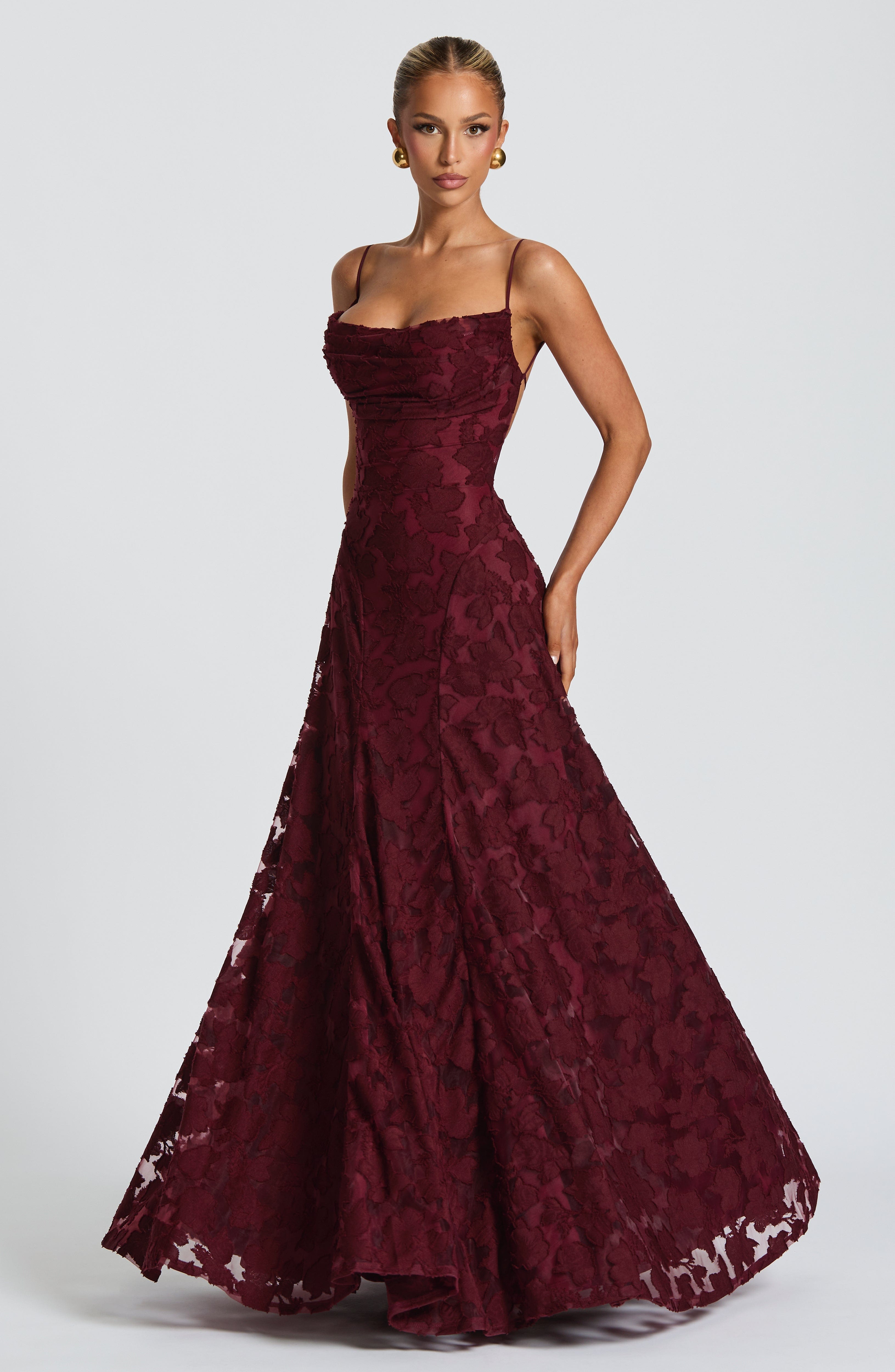 Francis Maxi Dress - Cherry Lacquer – image 2