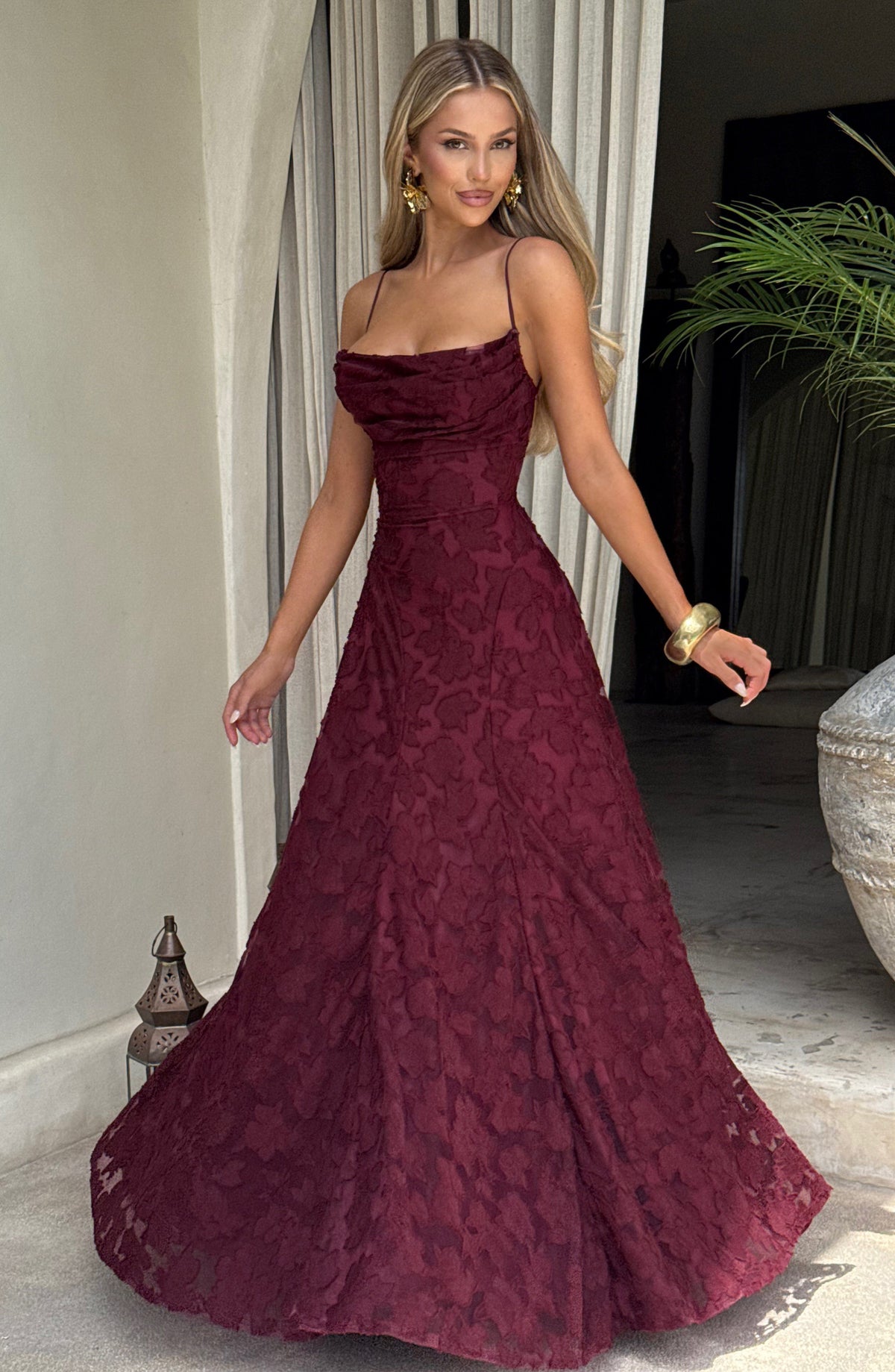 Francis Maxi Dress - Cherry Lacquer – image 5