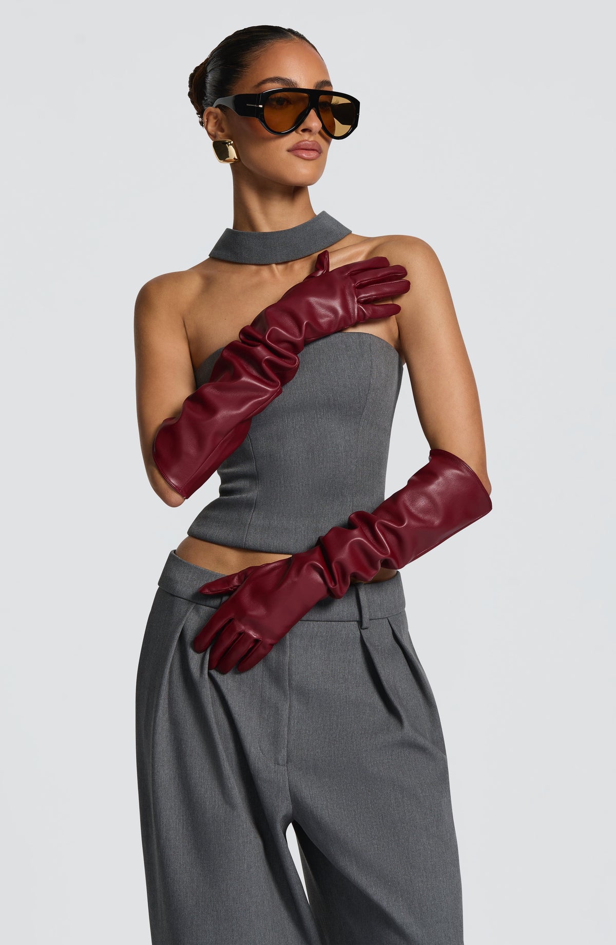 Frankie Gloves - Burgundy – image 2