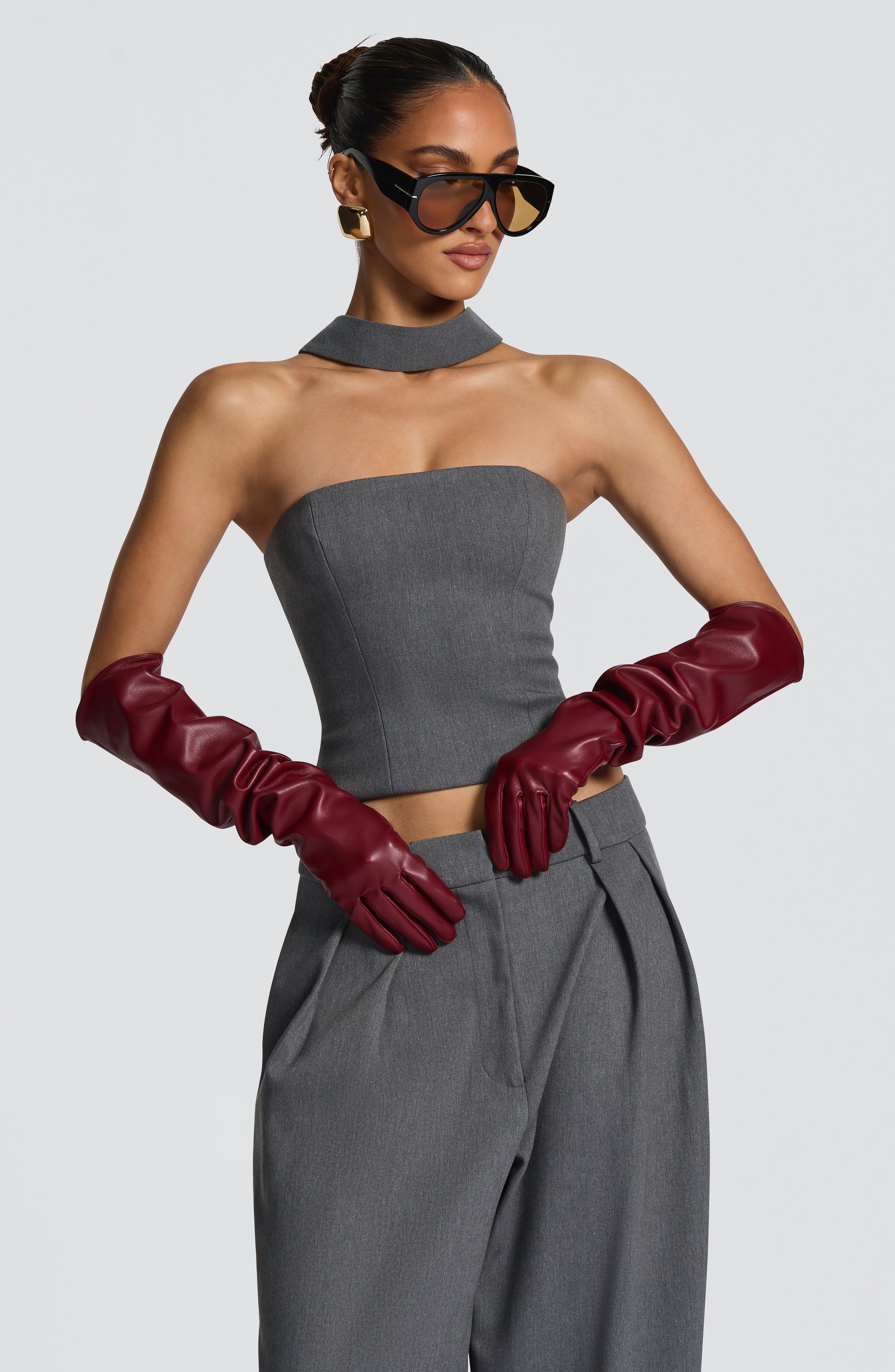 Frankie Gloves - Burgundy – image 4