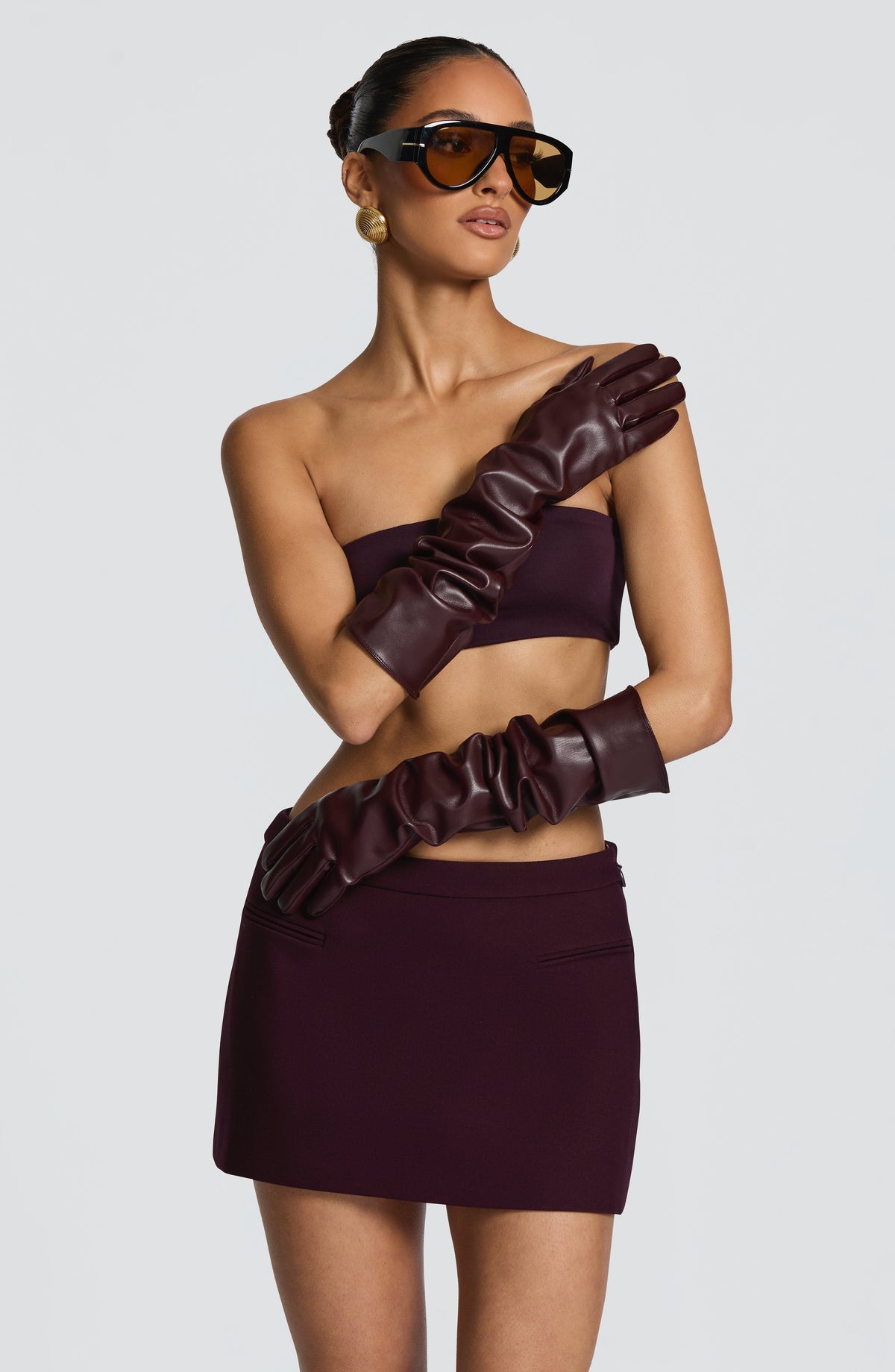 Frankie Gloves - Plum – image 1