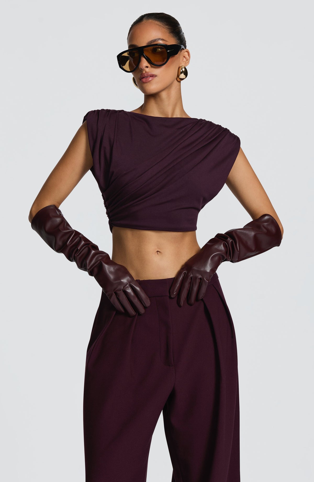 Frankie Gloves - Plum – image 9
