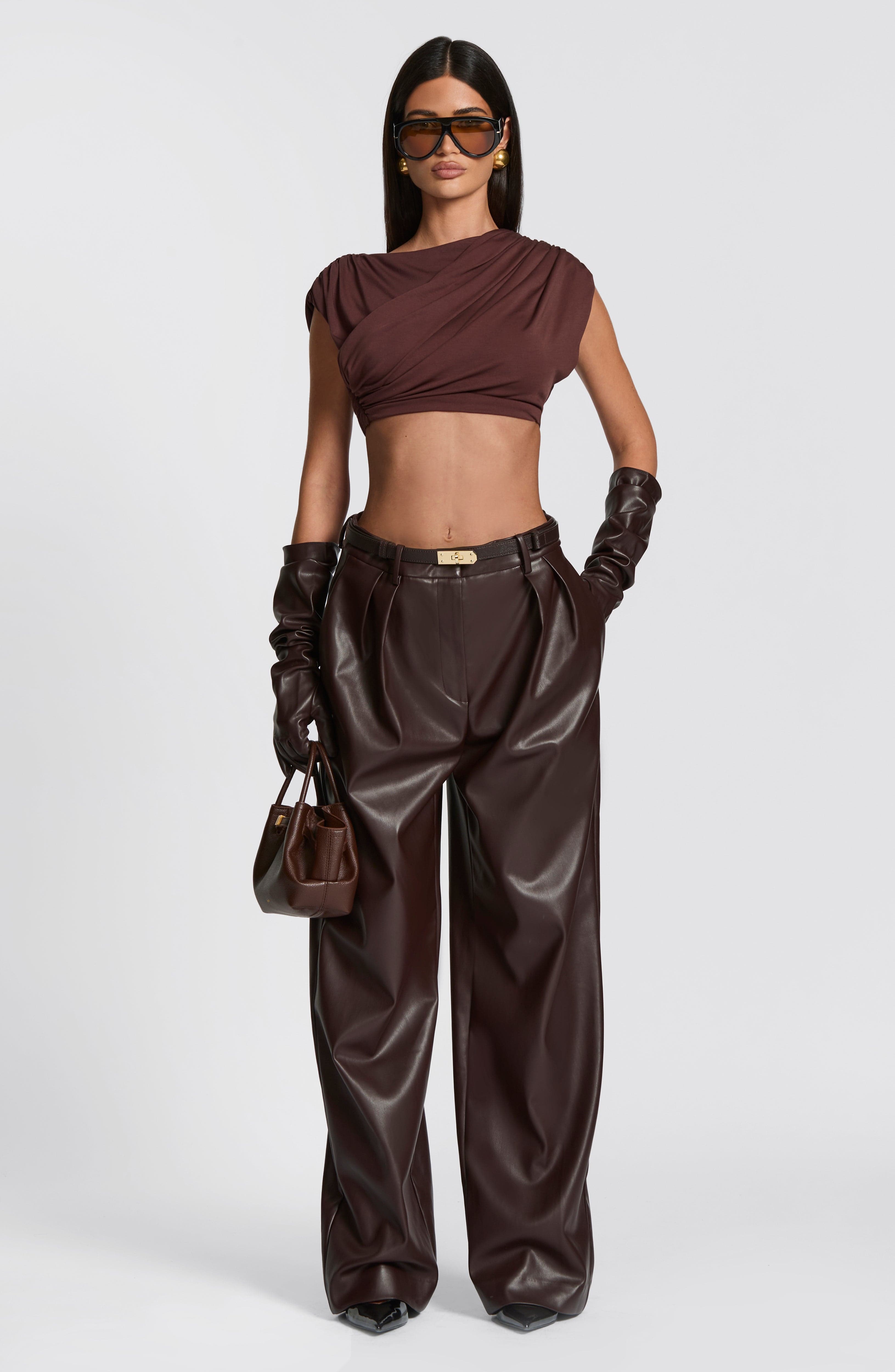 Frankie Gloves - Plum Brown – image 4