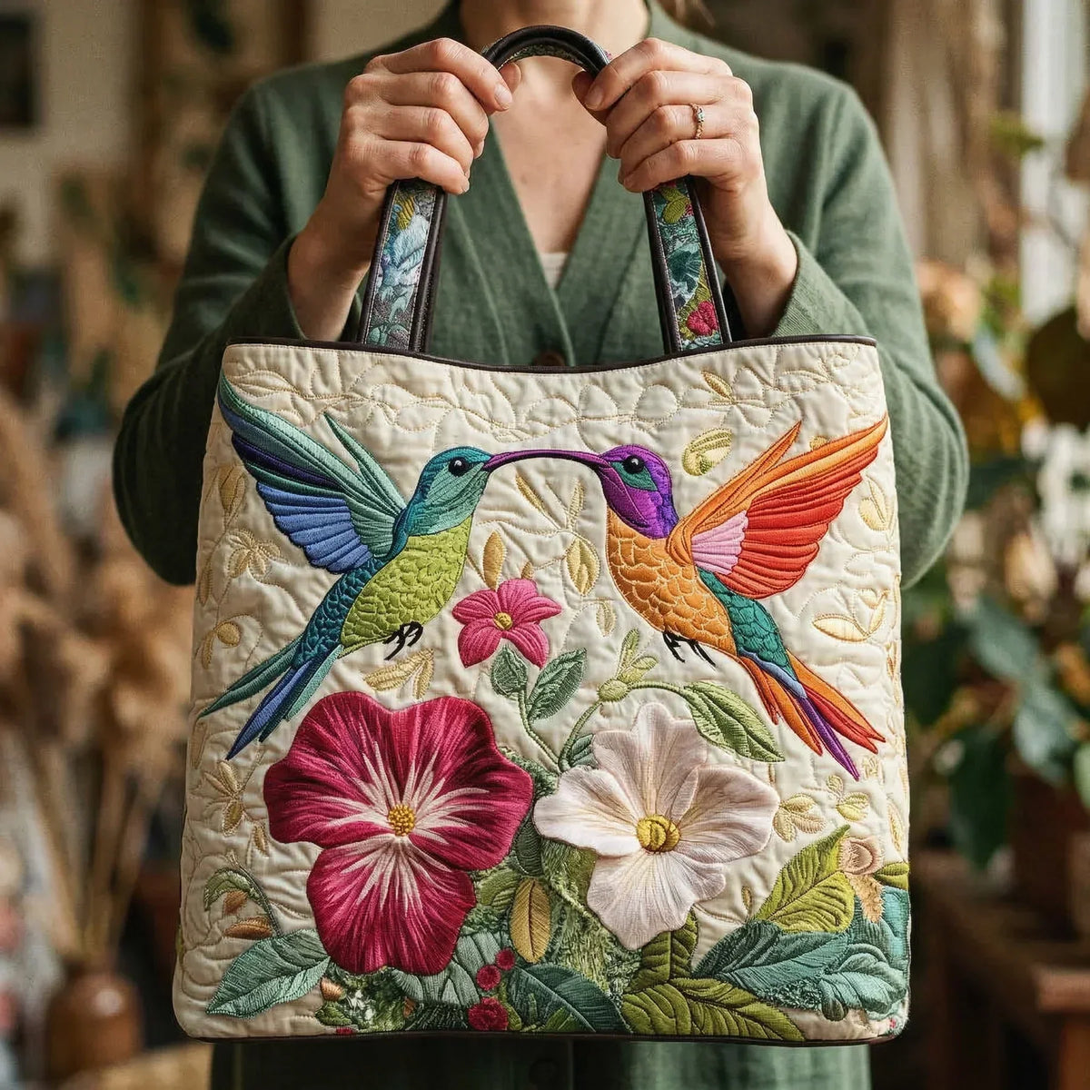 Nadia – Handmade soft quilted bag – image 2