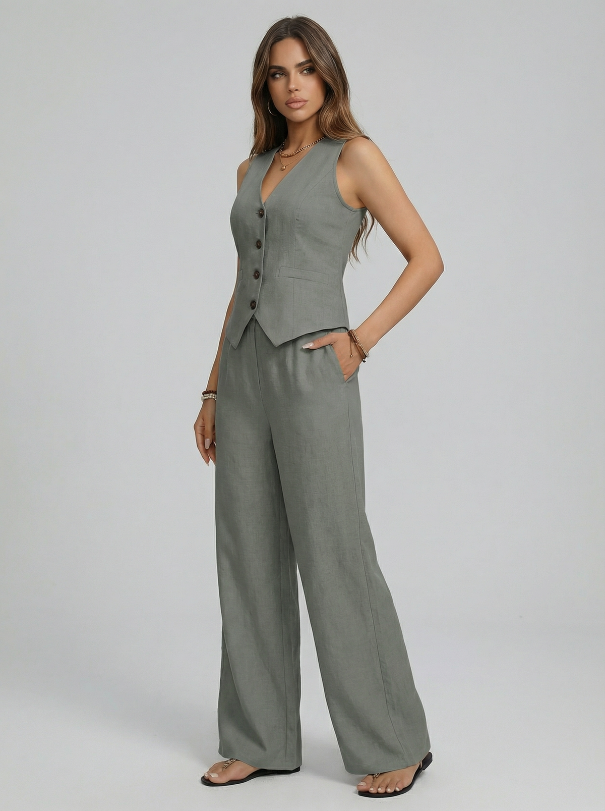 Sofía – Waistcoat + Trousers Set – image 1