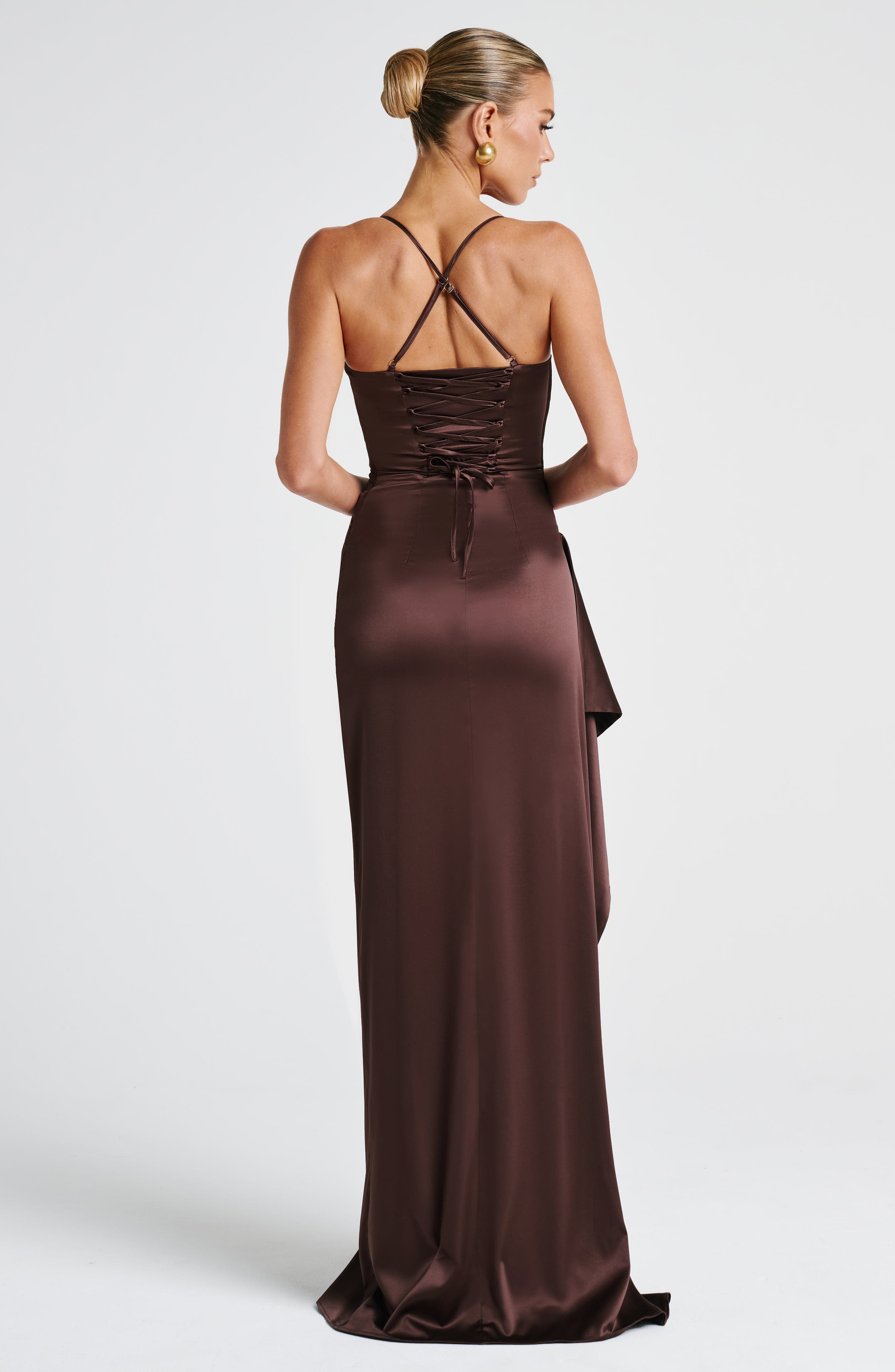 Helen Maxi Dress - Plum Brown – image 4