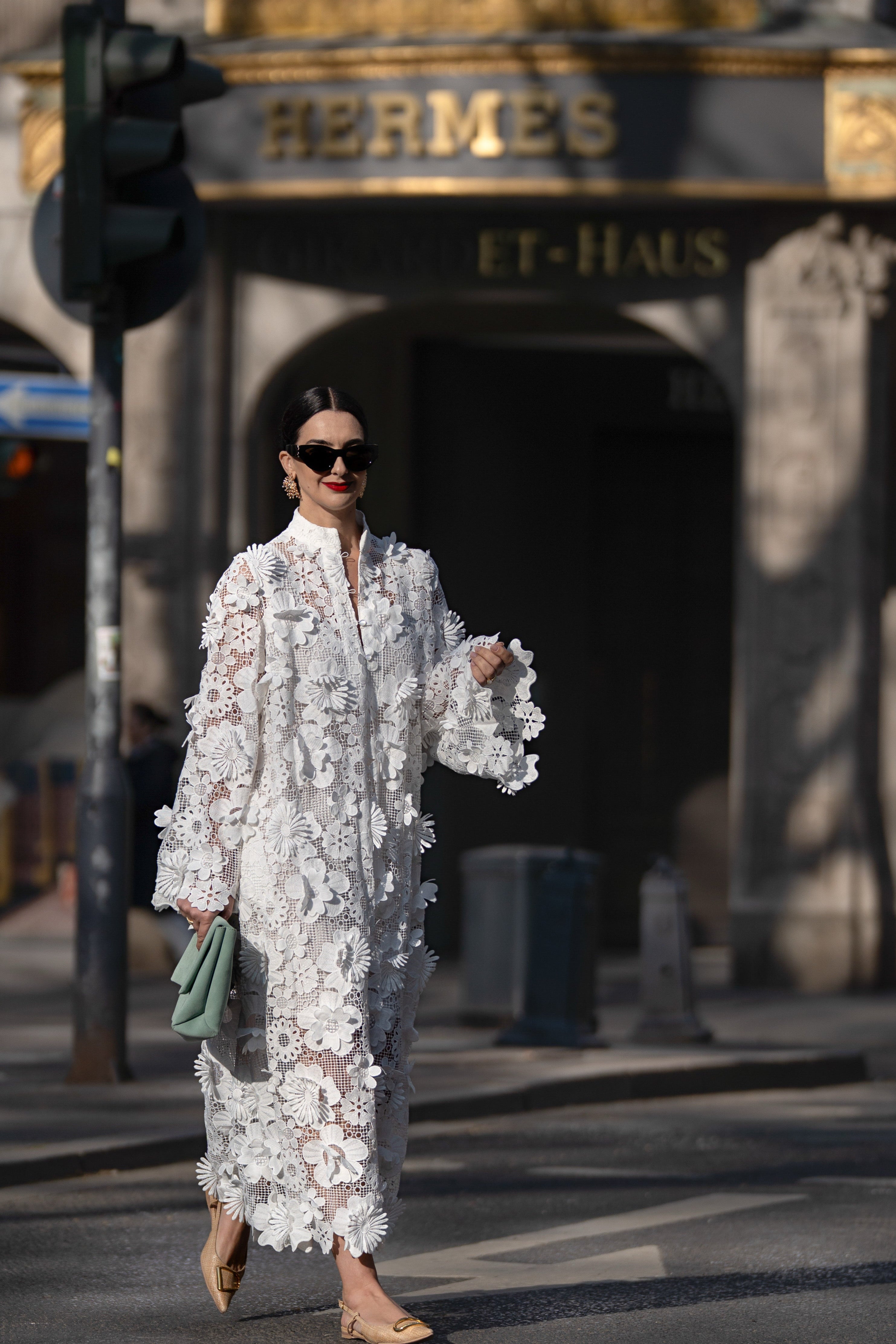 Estelle Dress in White Lace – image 4